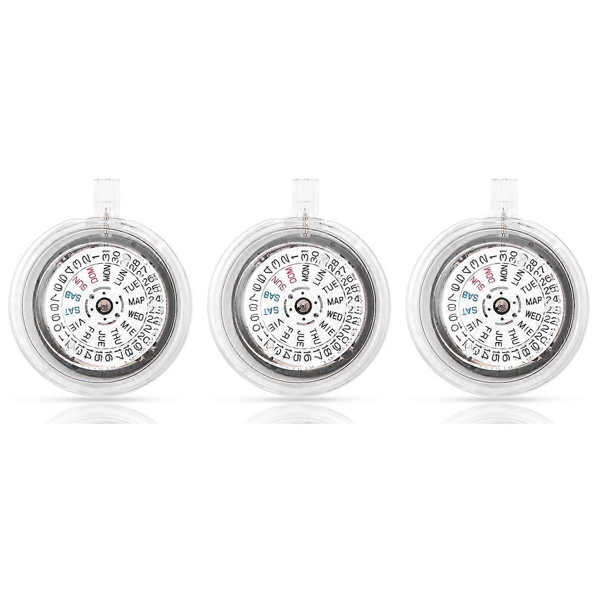 NH36 English Date Week Automatic 3.8 O'Clock Crown Watch Movement