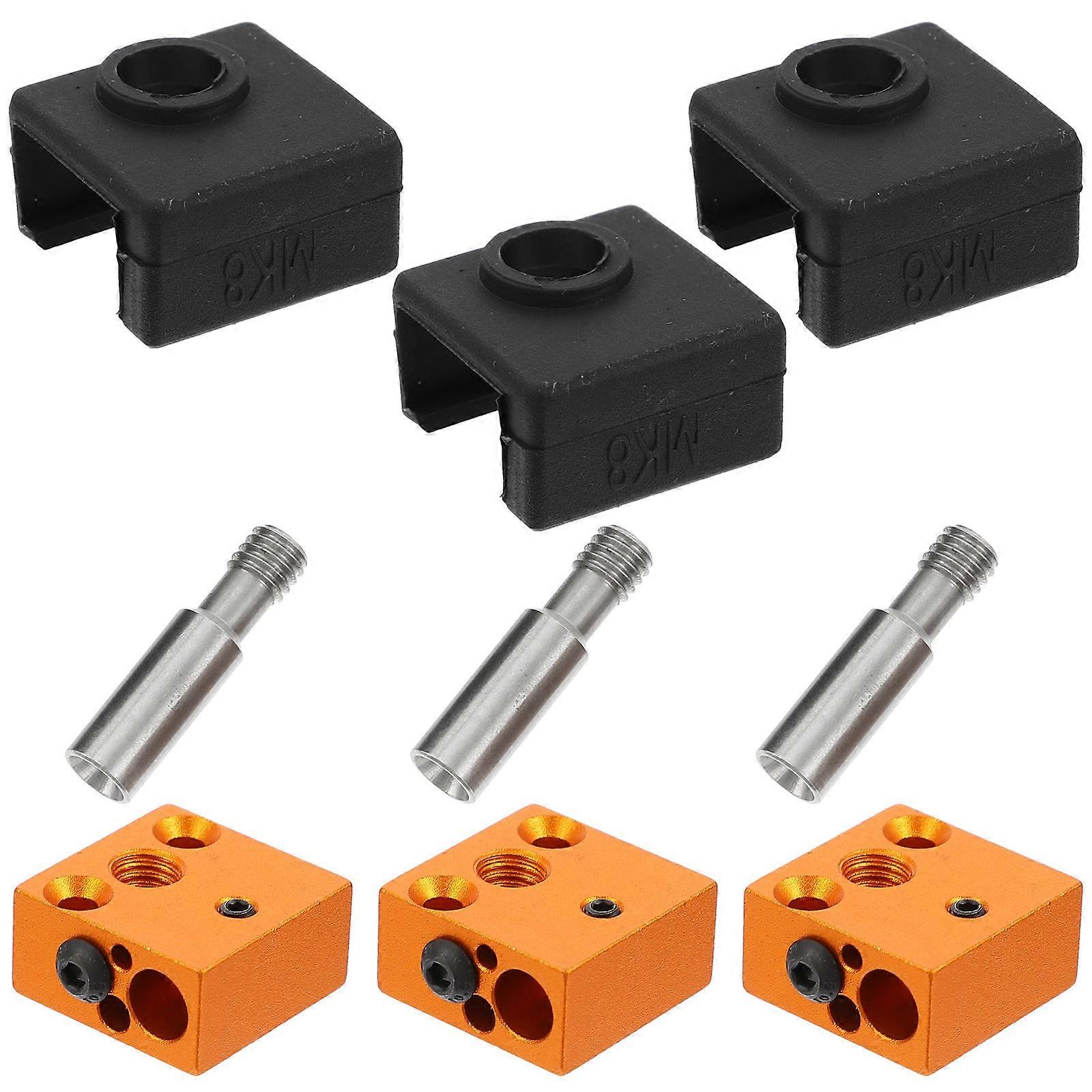Extruder Heating Block Replacement For 3D Printer Users High Thermal Conductivity 1Set