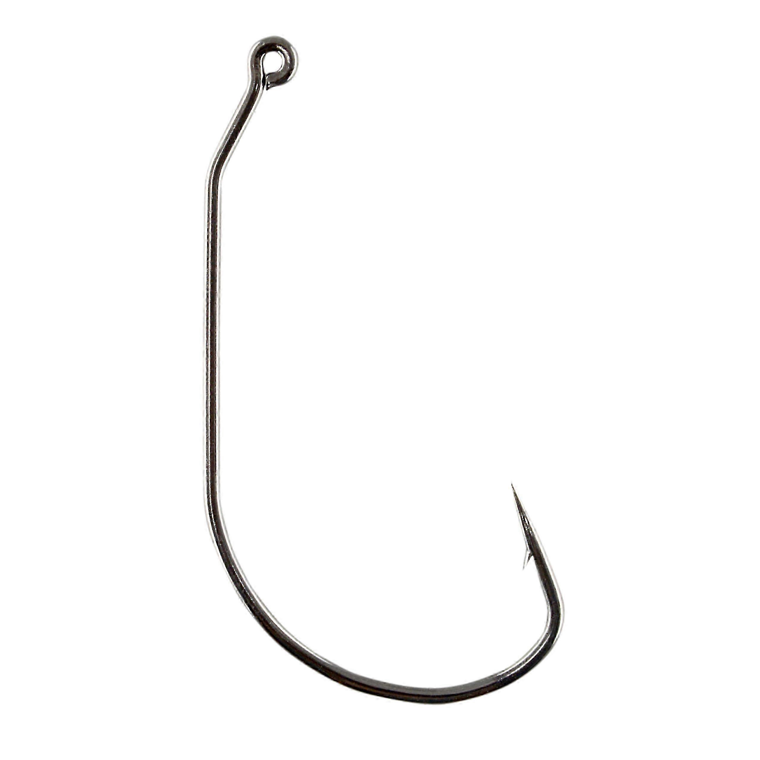 Modified 30 Degree Black Nickel Jig Hook with a Wide Gap Design Suitable for Certain Brands