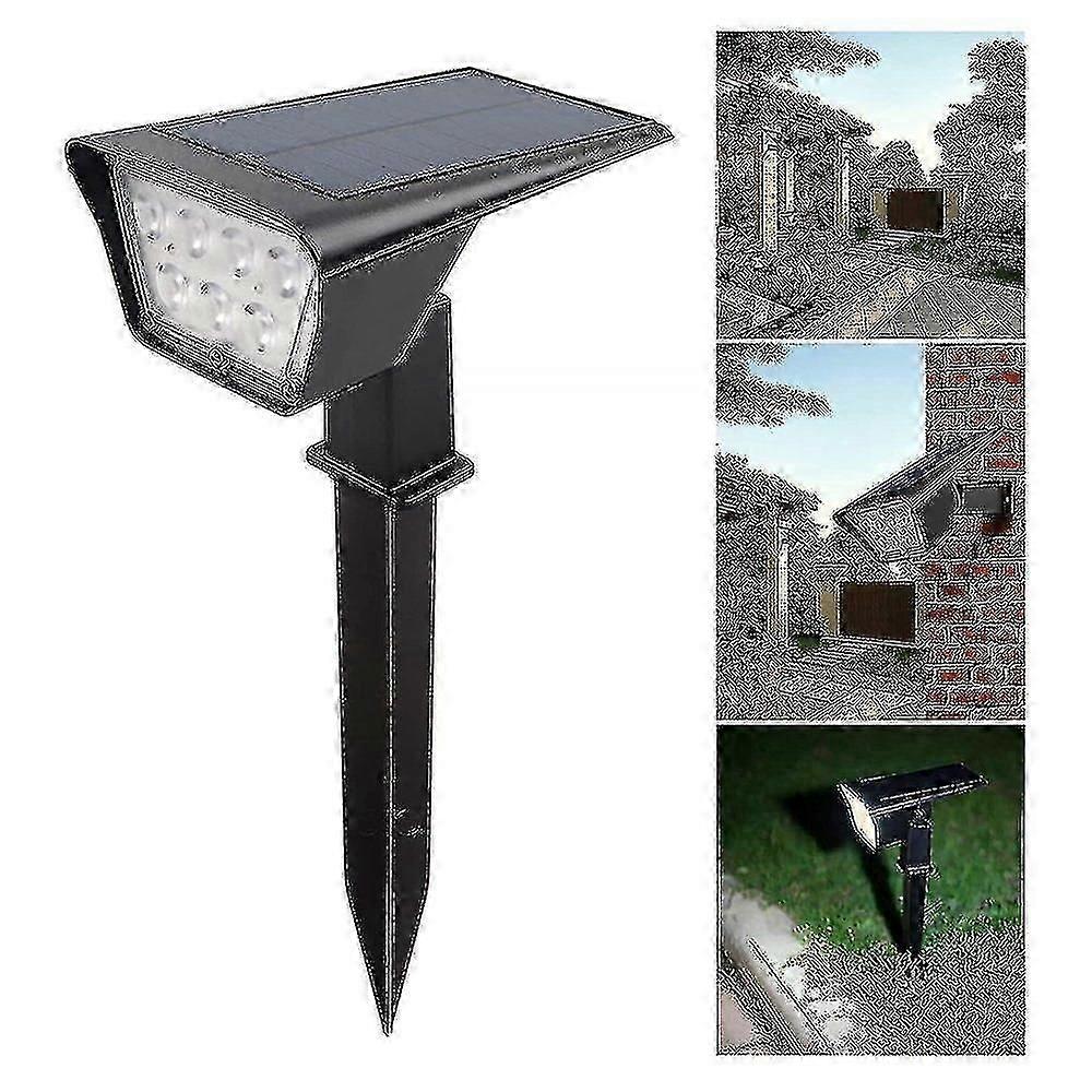 2025 Latest Model Outdoor Solar Spotlight Warm White 7 Leds Replaceable Battery