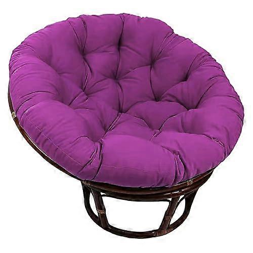 Hanging Swing Egg Chair Cushion, Thick Back and Seat Cushion for Indoor and Outdoor Use, Replacement Pad, Purple, 100 x 100 cm