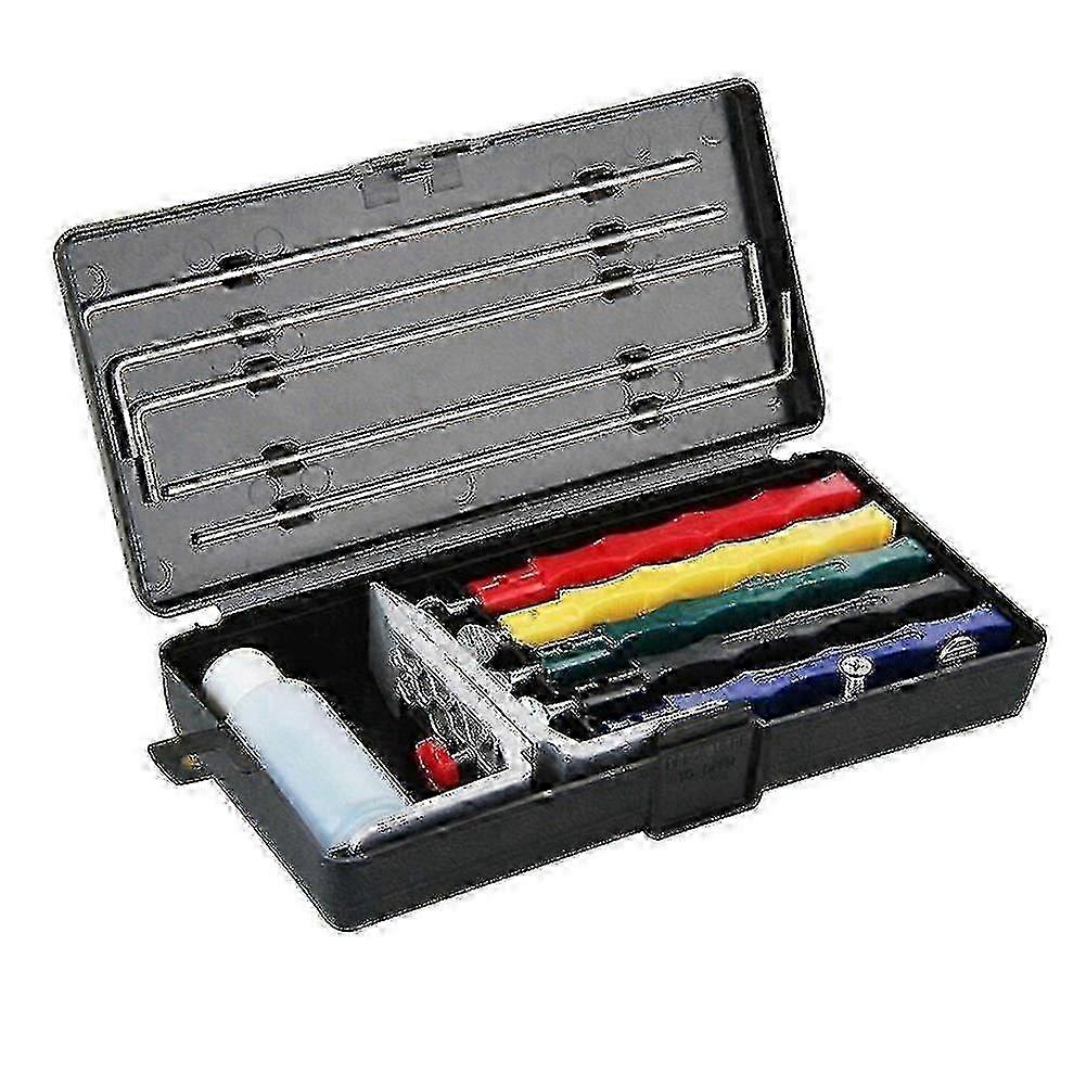 Deluxe 5 Whetstones Set Sharpening System Portable Durable Tool for Knife Maintenance