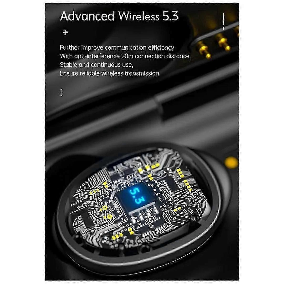 Wireless Bluetooth Clock Display Noise Reduction Low Latency TWS Headset for Mobile Gaming