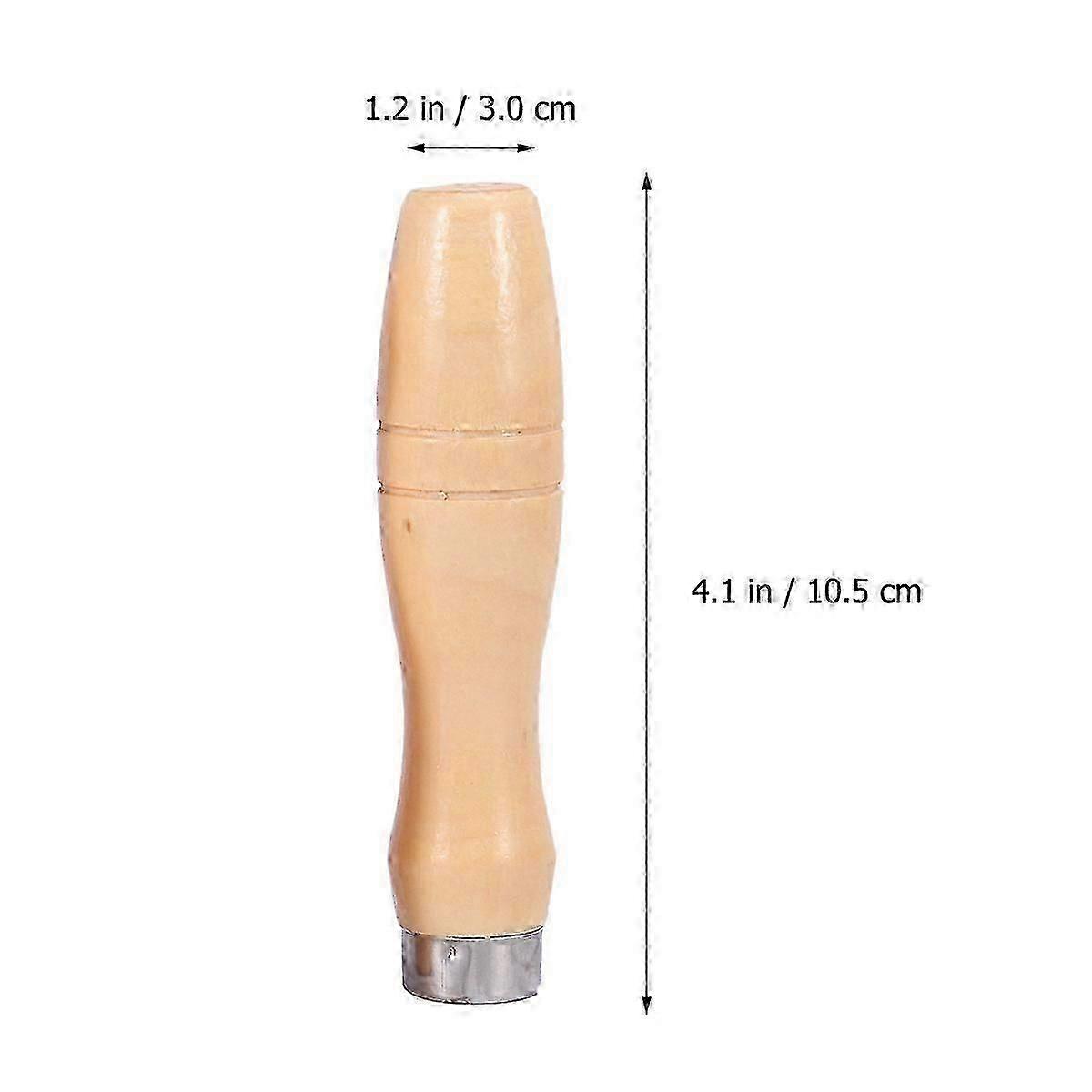 10pcs Wooden Handle for File Cutting Tool Craft Artwork Cutting DIY - 6.2MM Inner Hole