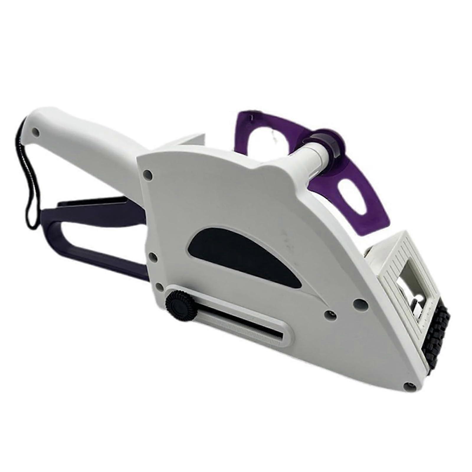 Etichettatrice manuale automatica, altezza etichetta 2060 mm/larghezza 27 cm/diametro interno: 100 mm/etichettatura liscia, per bottiglie/sacchetti rotondi.