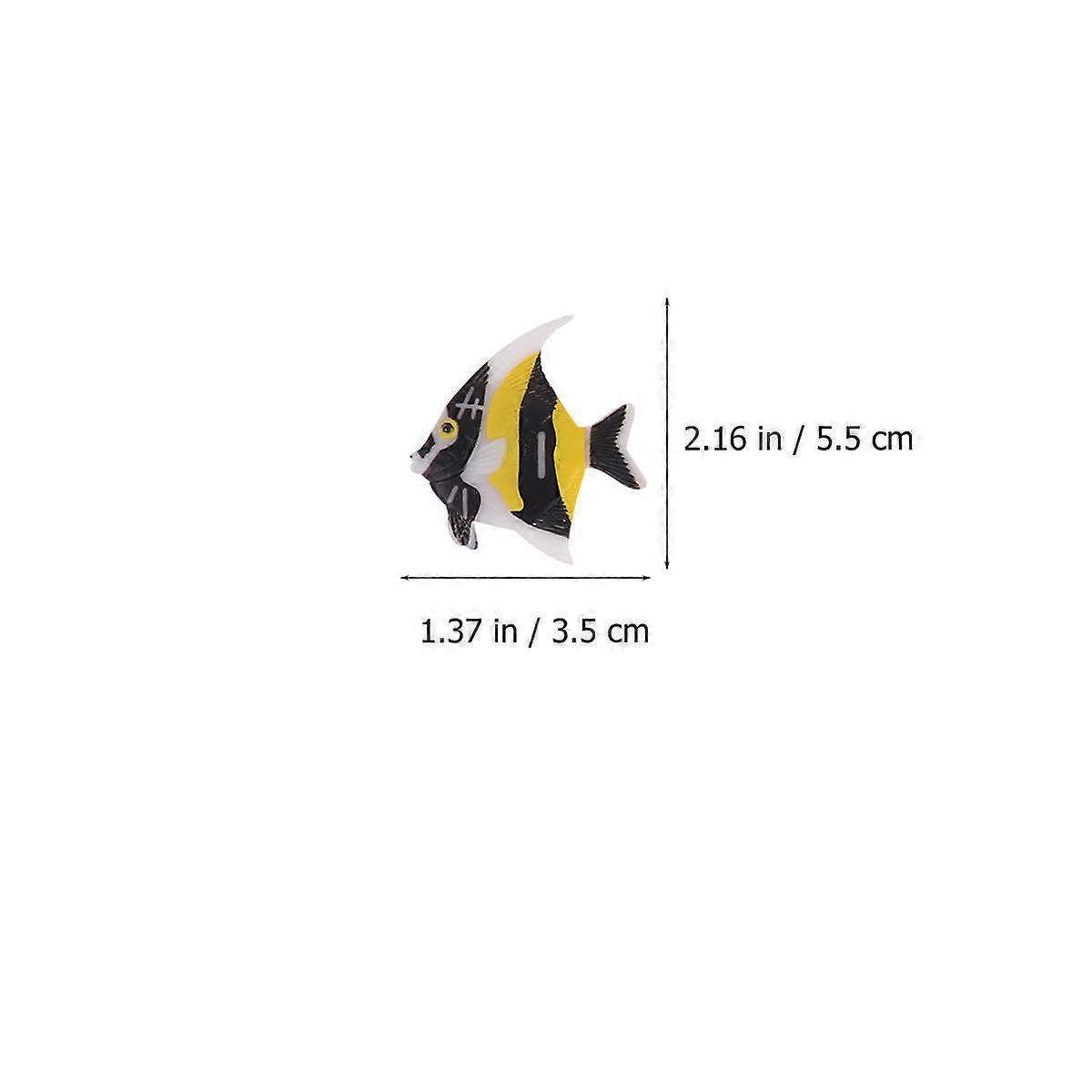 Realistic Simulated Tropical Fish Set Brightly Colored Solid Animal Models Made from Safe Materials for Educational Play and Ocean for Boys