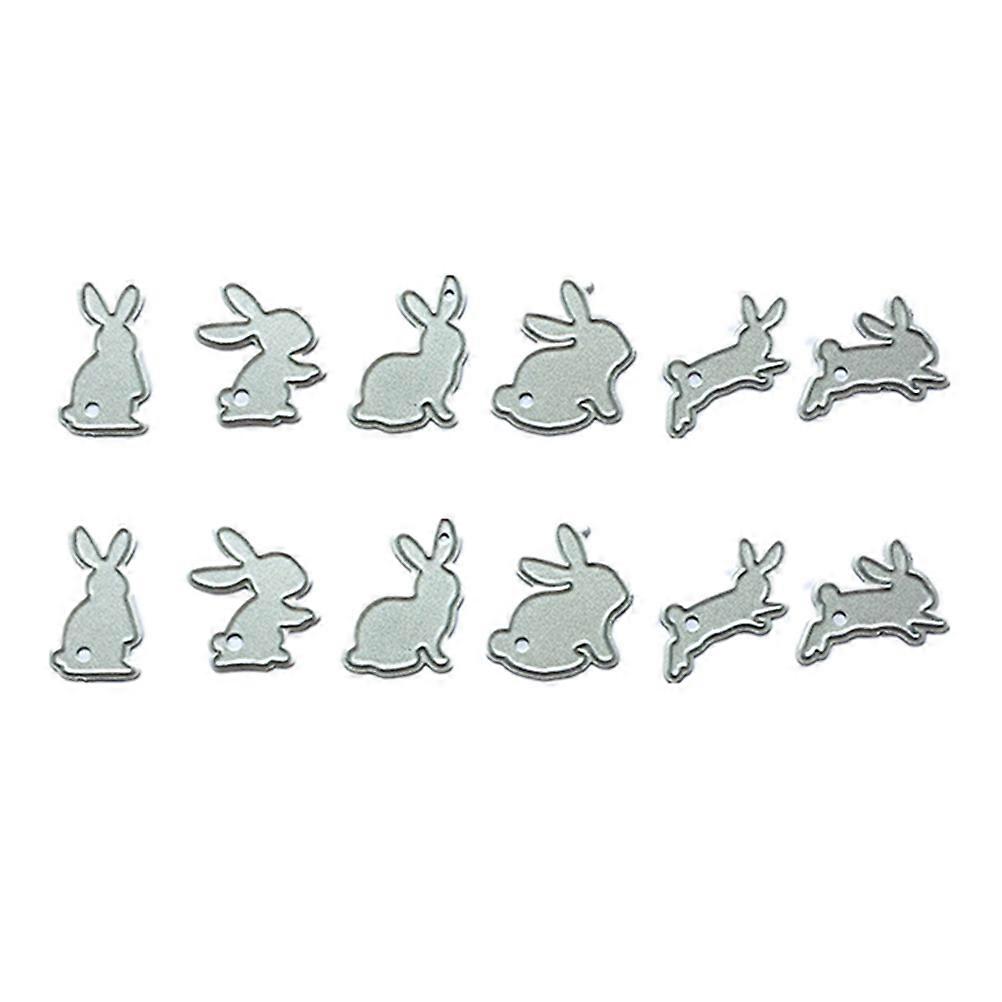 2 Sets Mini Rabbit Carbon Steel Cutting Dies for Scrapbooking, Greeting Cards & DIY Crafts – Fun & Creative Family ProjectsStencil Set