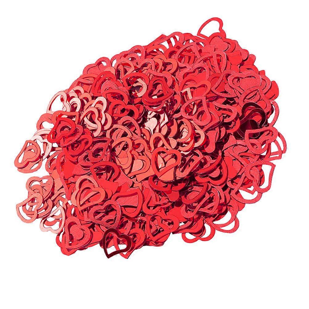 Heart Shaped Red Confetti Wedding Party Decoration Lightweight Ornaments For Table DIY Craft Filling