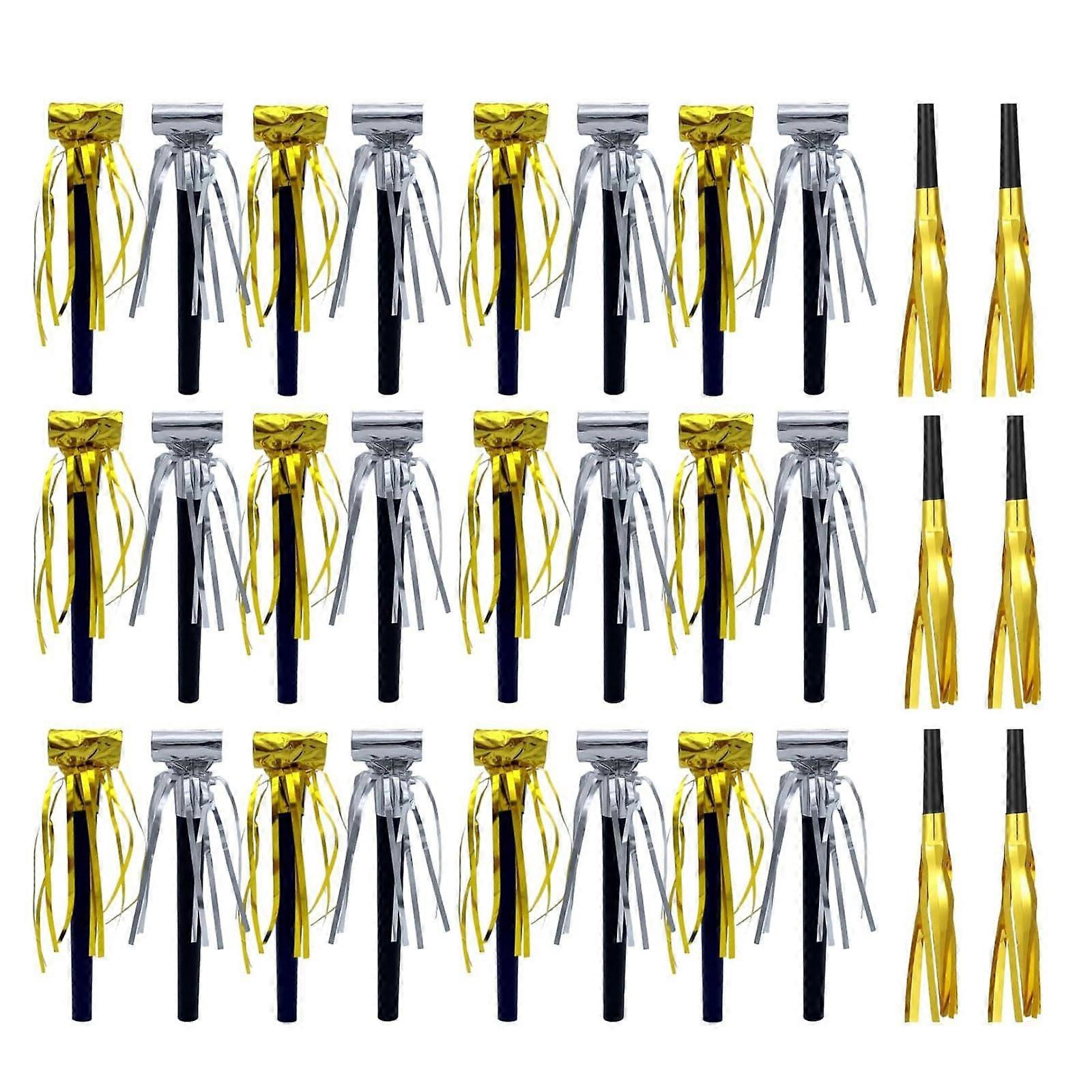 30 pieces eyecatching gold and silver accessory for noise and beautifies your celebration with funny party supplies