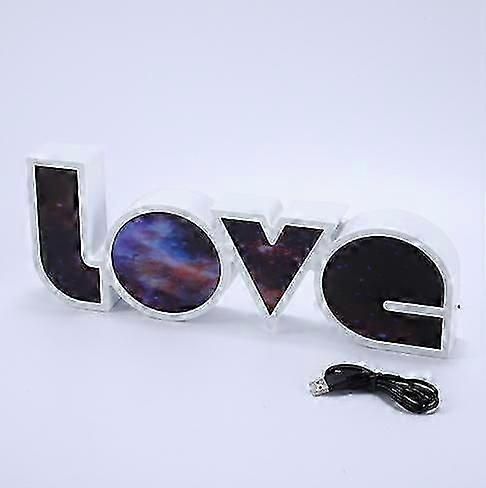 Led Decorative Colored Light String Valentine's Day Proposal Confession Light Box English Letters Modeling Lamp