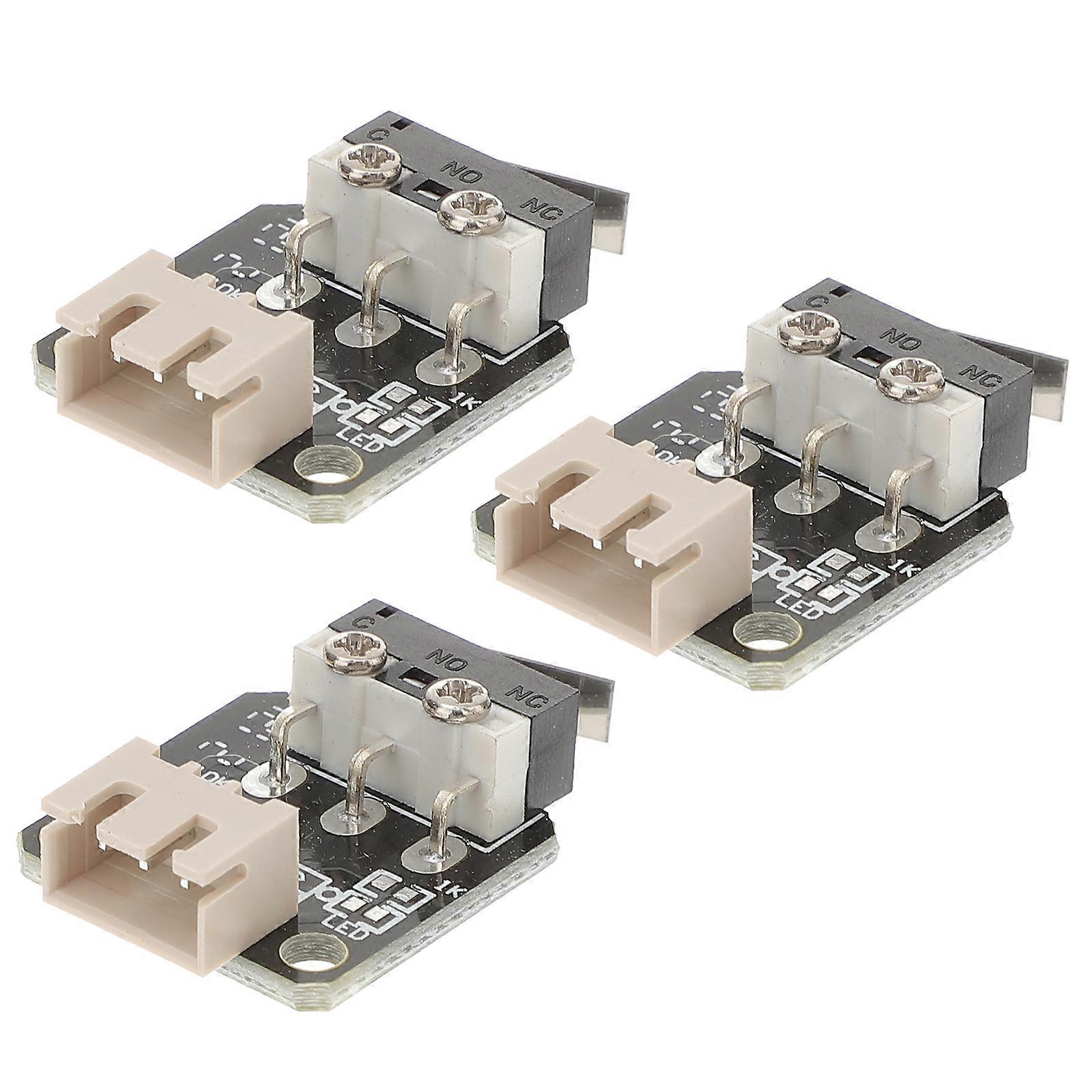 3D Printer Limit Switch Accessories with Cables for Ender 3 CR10 3 pcs Black Plastic
