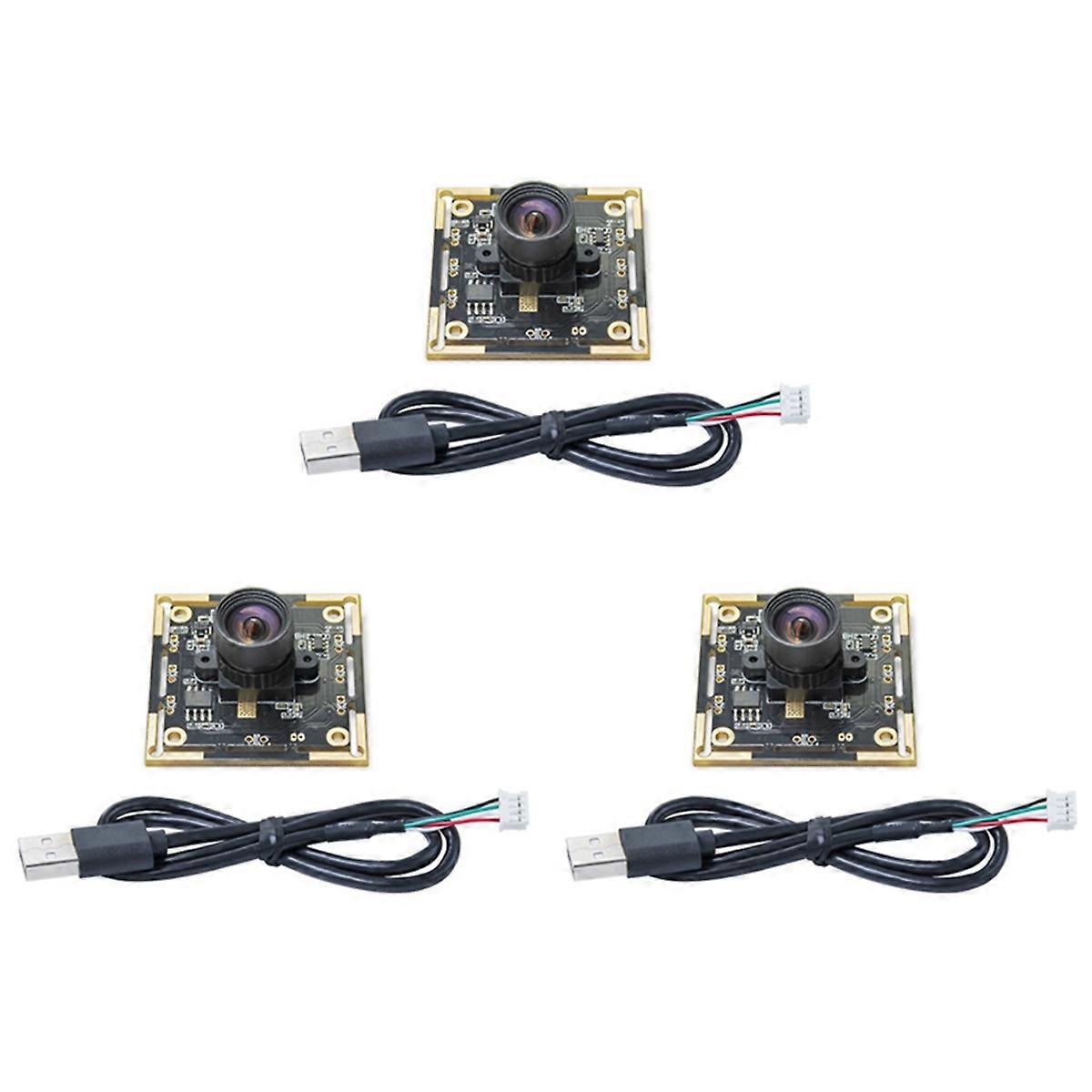 3PCS OV9732 Camera Module 1MP 1280x720 30fps USB Free Driver Manual Focus with 0.5 Meter Cable for WinXP/7/8/10