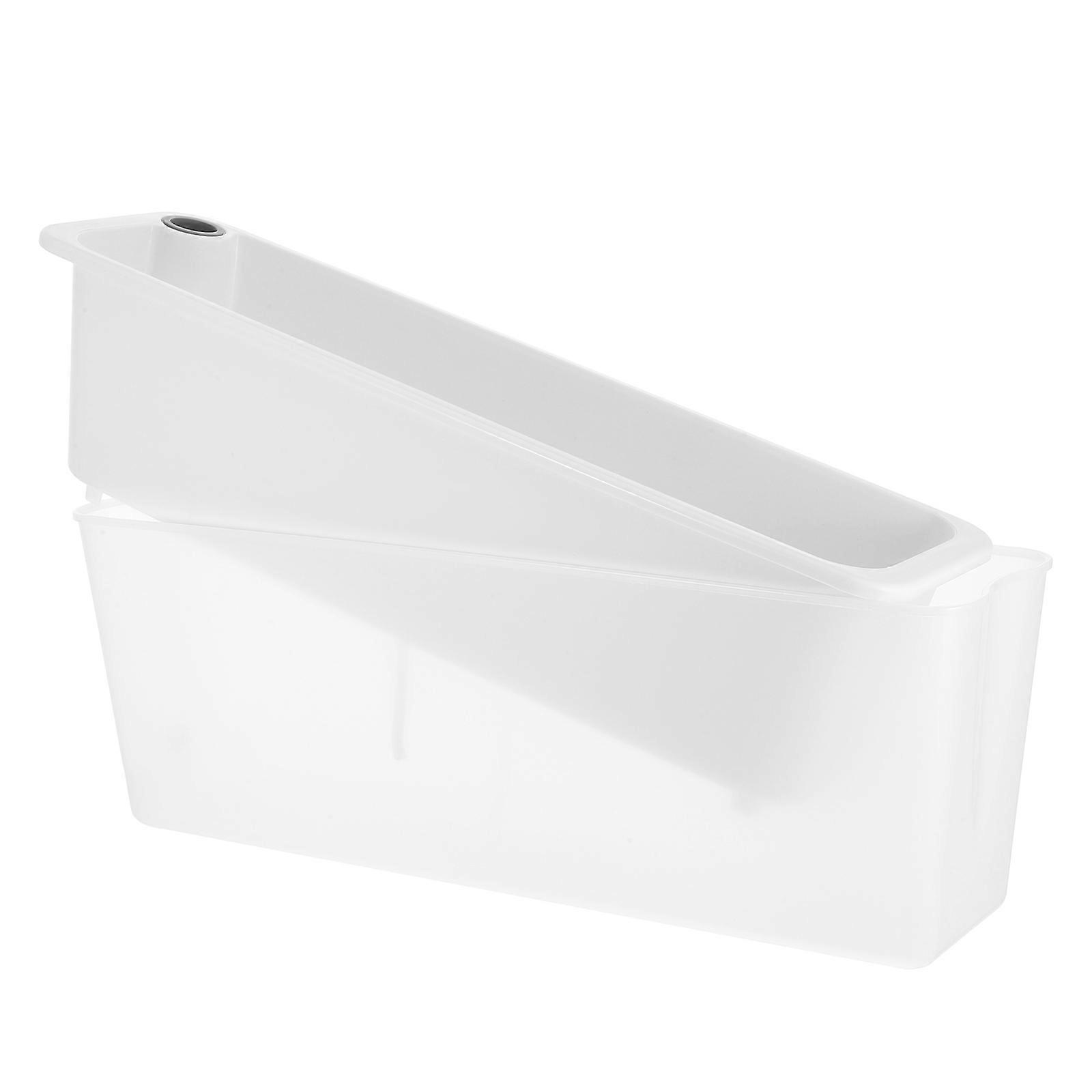 Space Saving Self Watering Rectangular Planter Box for Herbs and Succulents – Durable Plastic Indoor and Outdoor Garden Planter for Windowsills and