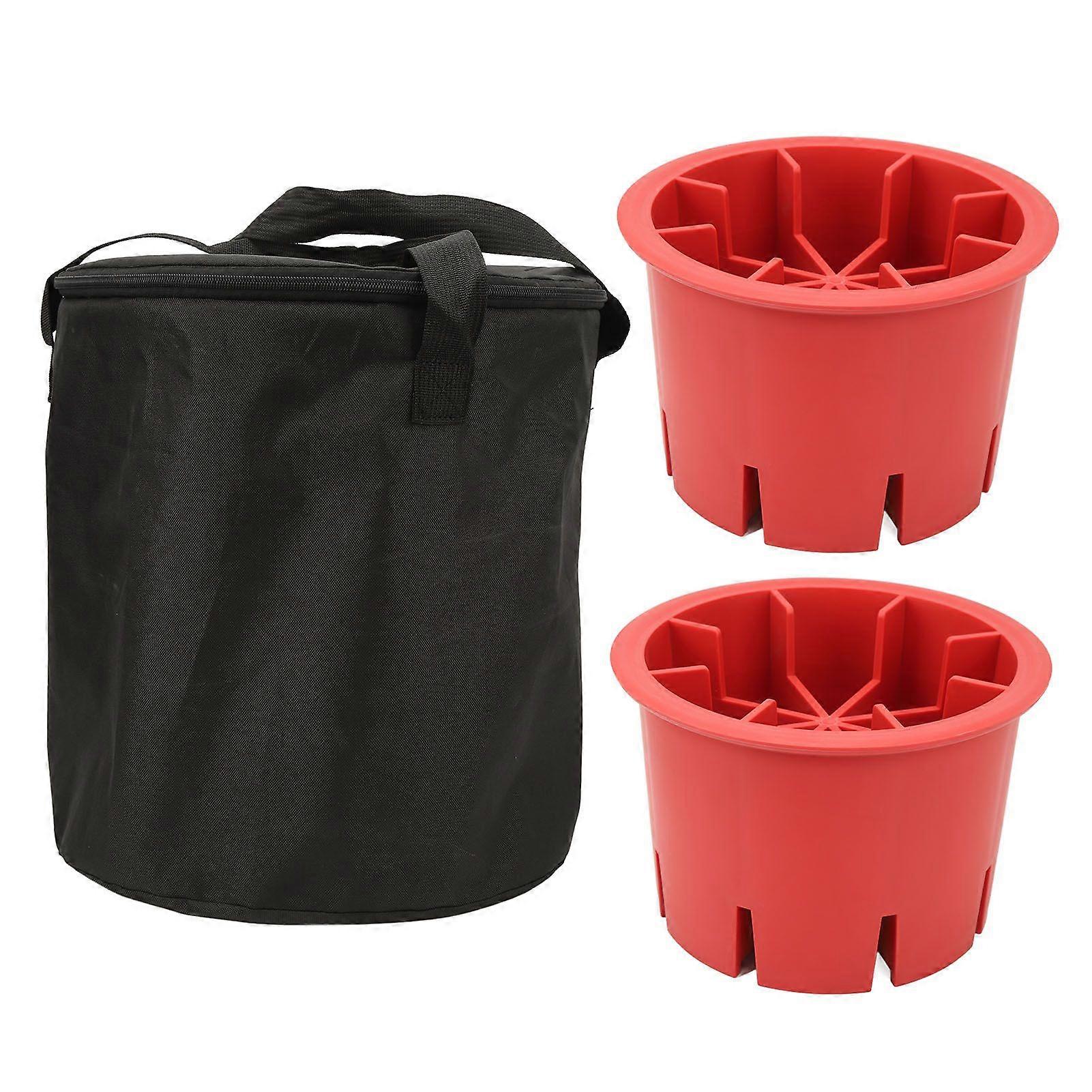 2 Pcs Trailer Jack Blocks Heavy Duty 208mm Height Stackable Jackstand Leveling Stabilizer Utility Blocks