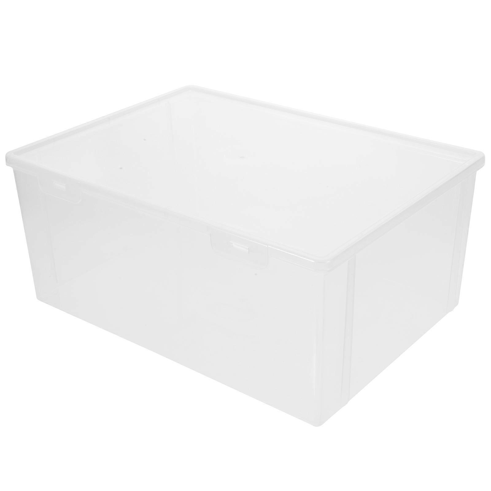 Shoe Storage Boxes Stackable Plastic Shoe Box For Home Storage Rectangular Dustproof 1Set