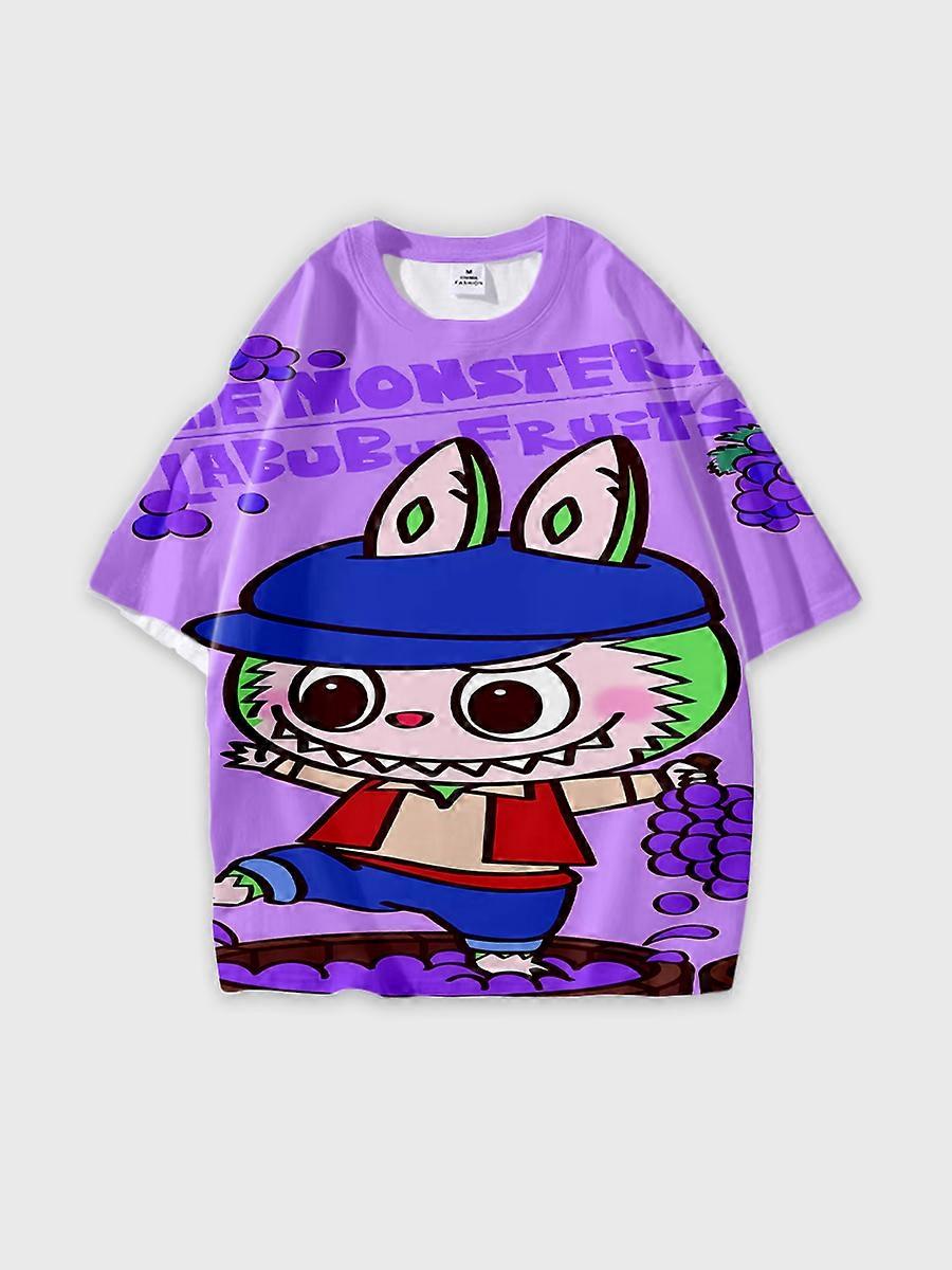 T-shirt round neck Pattern loose short sleeve JW6423