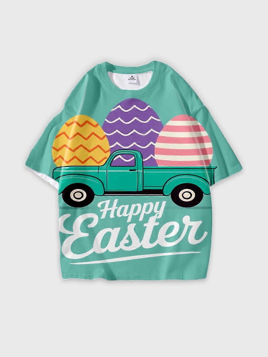 T-shirt round neck Pattern loose short sleeve JW2203