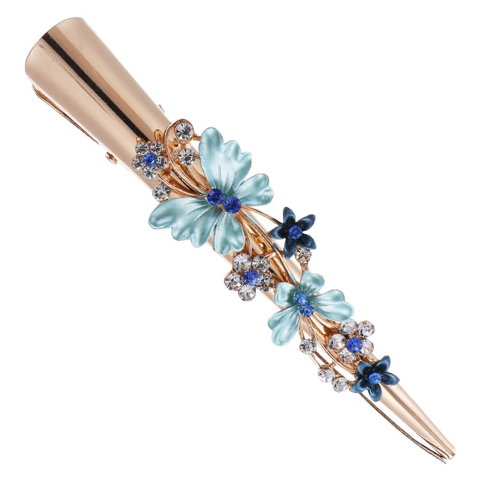 Vintage Flower Hair Clip with Large Duckbill Design – Lightweight and Comfortable Accessory for Women’s Everyday Wear and Wedding Styling