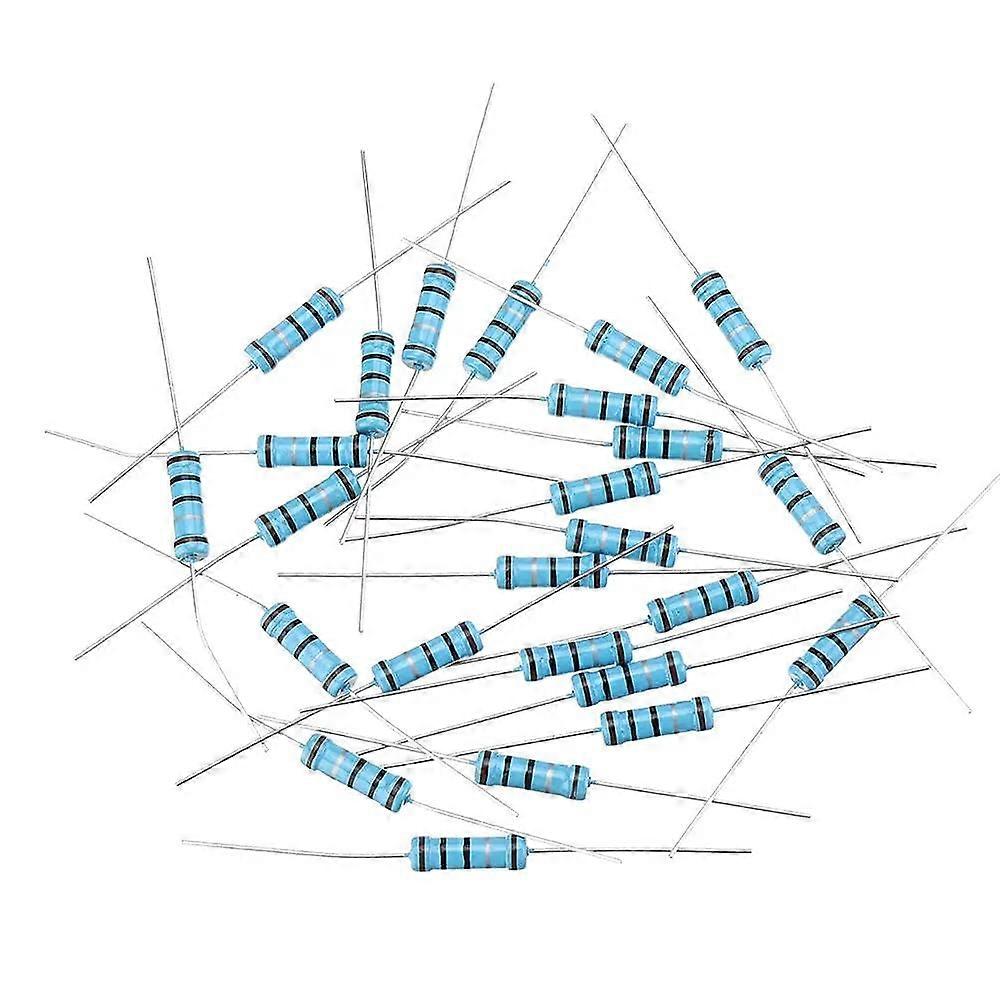 2W 1R Metal Film Resistors 200 Pieces 1% Tolerance 1 Ohm Small Components for Electronics Projects