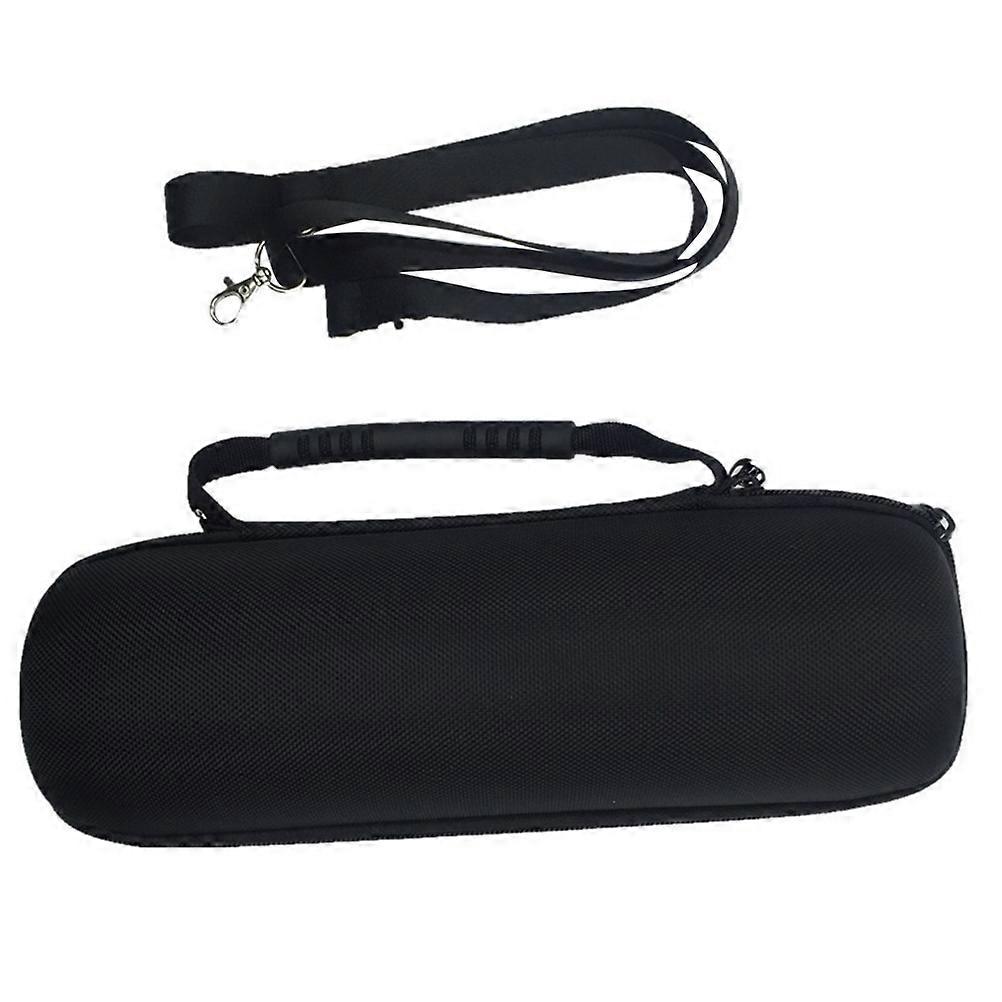 EVA Storage Case for Charge Portable Speaker – Lightweight Carrying Bag with Shoulder Strap, Durable Zipper for Travel & Organization – Black