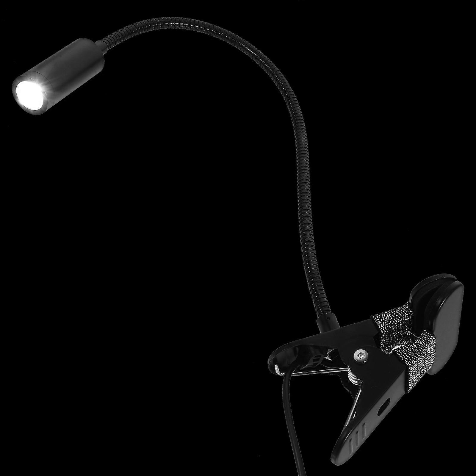 LED Clip Lamp with Flexible Gooseneck USB Reading Light for Workshop, Bedside & Study – Bright, Non Flickering Cool White Illumination