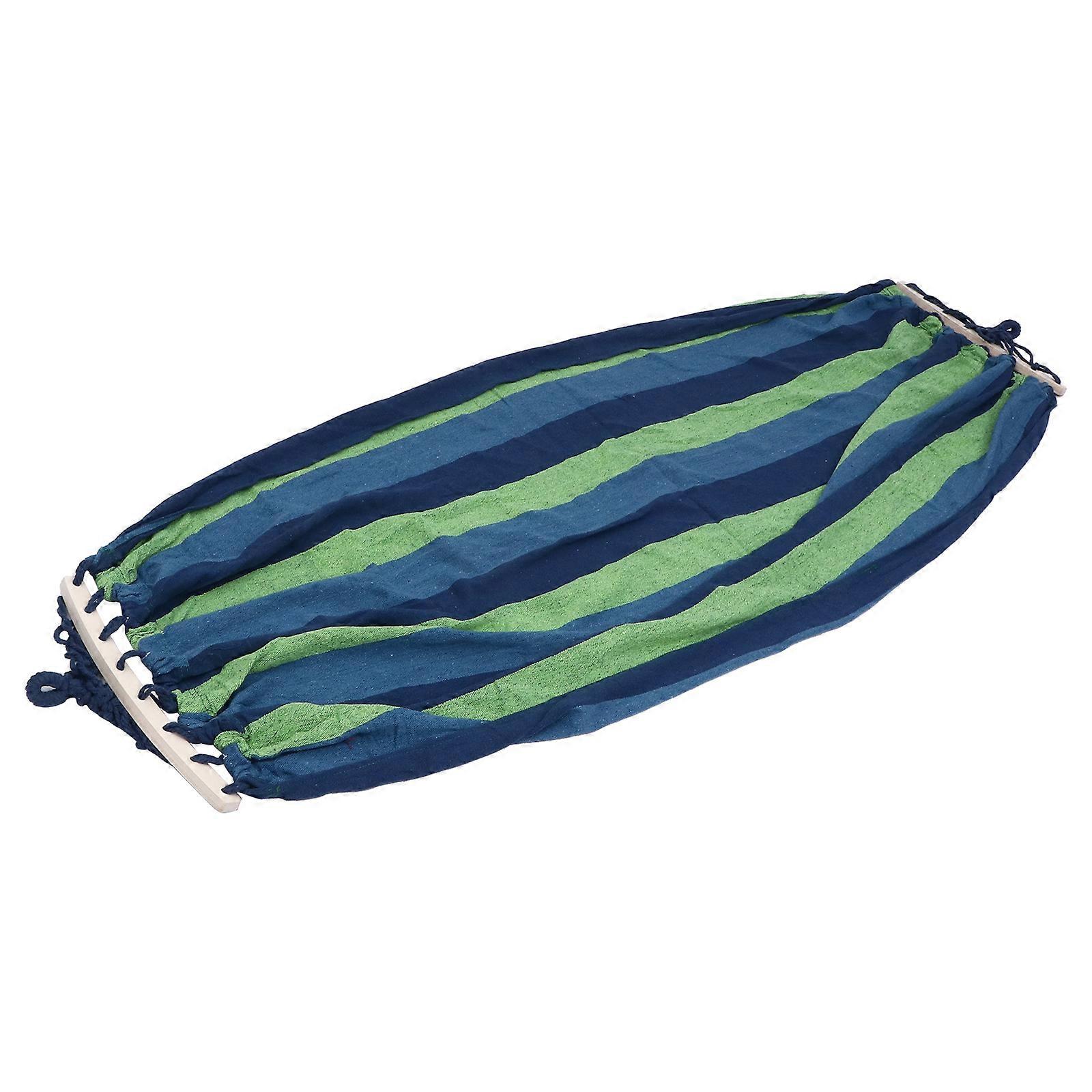 Here's a well structured product description for a **Portable Striped Canvas Travel Hammock**, ideal for camping, hiking, and outdoor relaxation: