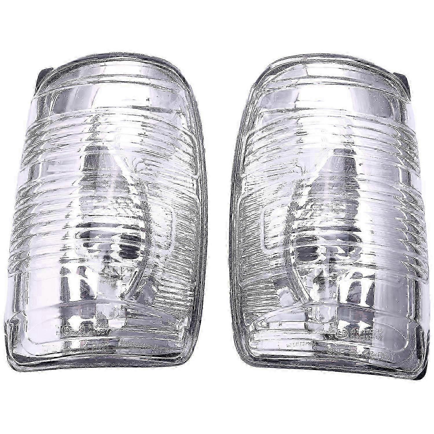 1Pair Right And Left Side Door Wing Mirror Clear Indicator Lens for Ford Transit MK8 2014-Onwards