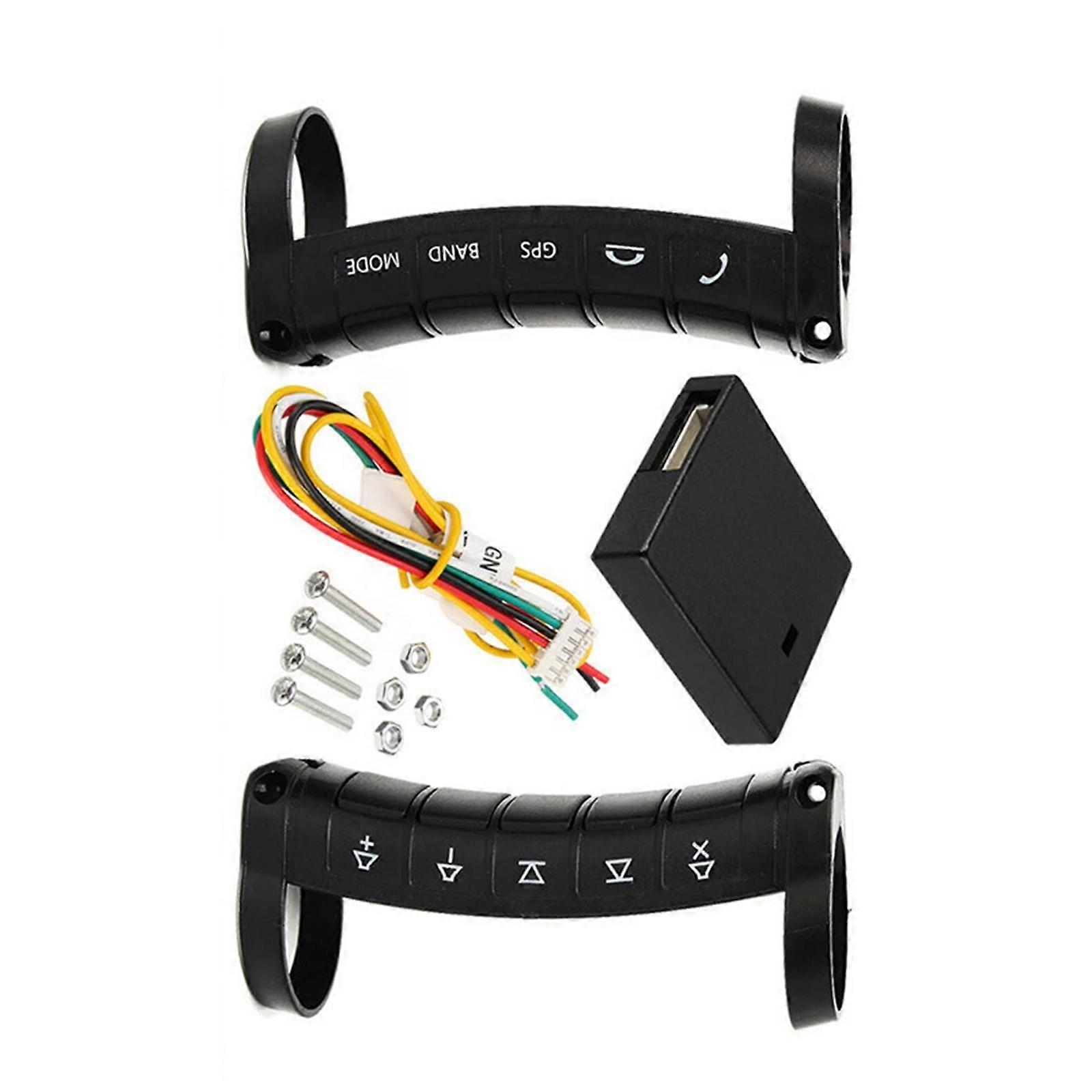 Replacement DVD Button 10 Keys Steering Wheel Button Remote Control Navigation DVD Controller Repair Part Multicolor