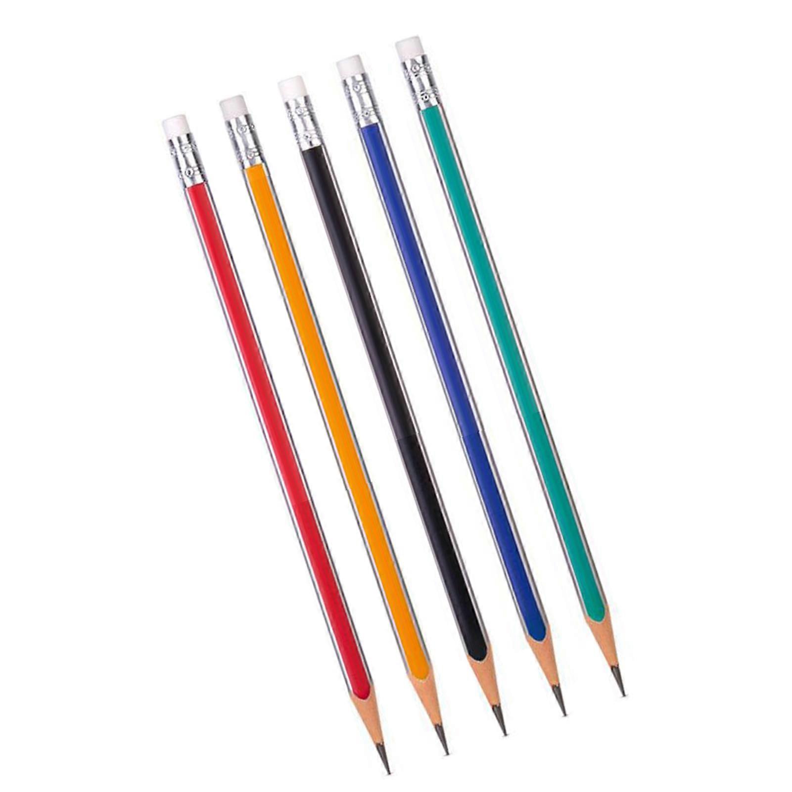 Triangular Primary Pencil Professional Multipurpose Portable Triangular 2B Pencils with Eraser for Writing Drawing Sketching