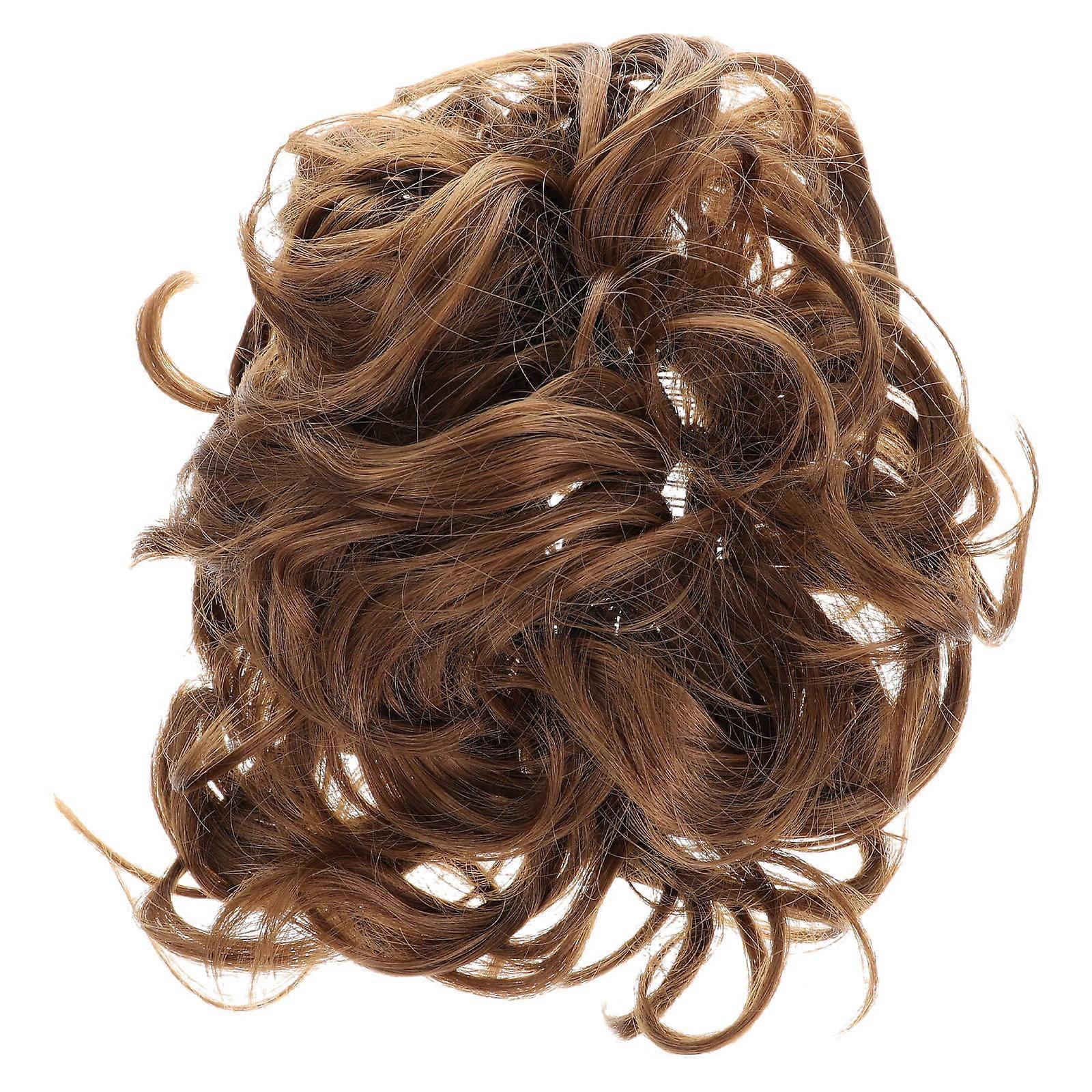Stylish Coffee Wig for Women Wearing High Temperature Wire Material Fashion and Comfortable 12 Inches