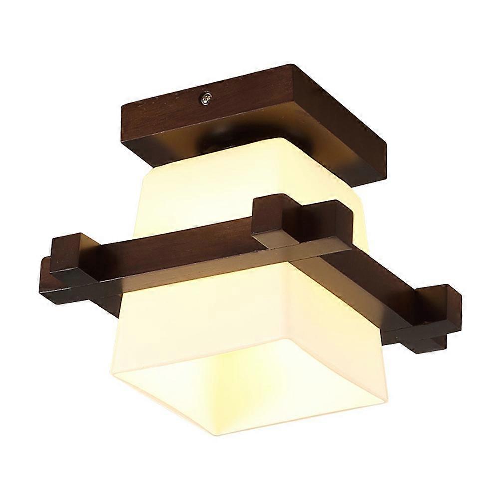 Dining Room Light Fixture Flush Mount Creative Kitchen Light For Office Square Glass Elegant 1Pack