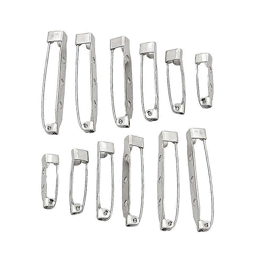 100 قطعة دبابيس مشبك صغيرة ، دبابيس أمان متينة للملابس وإكسسوارات DIY ، تصميم سهل الفتح ، أنماط مختلطة ، أبيض