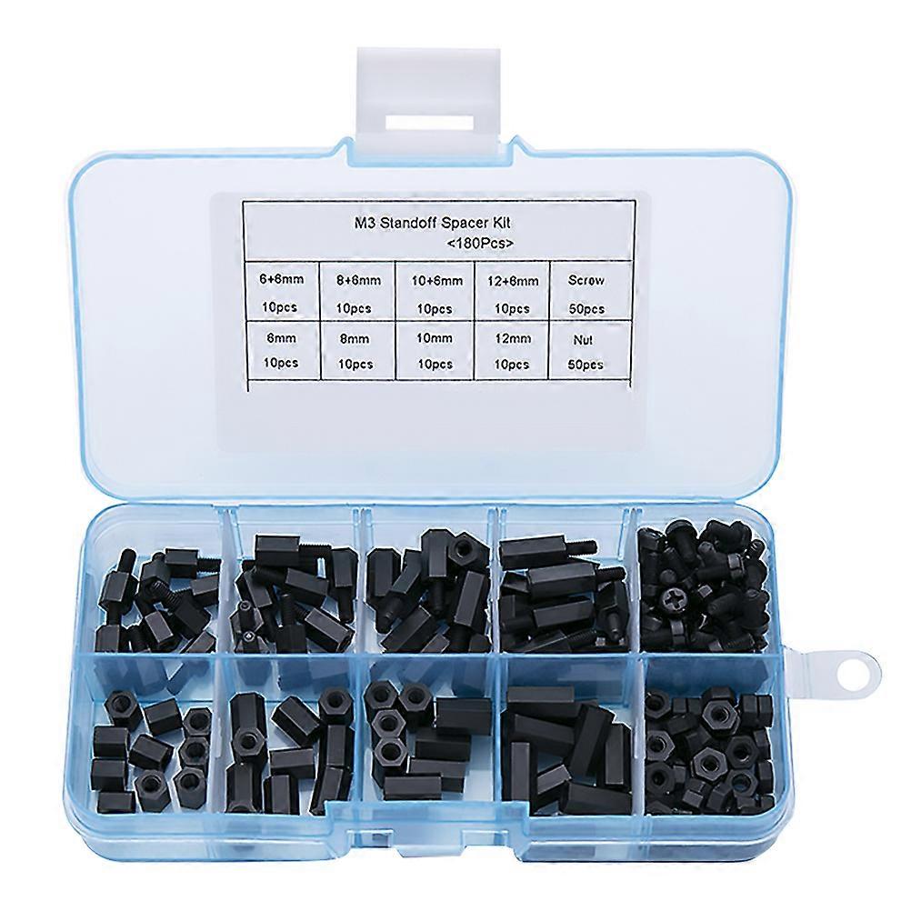Nylon Pcb Standoffs Kit Hexagonal Shape For Electronic Engineers And Diy Enthusiasts 180Pcs