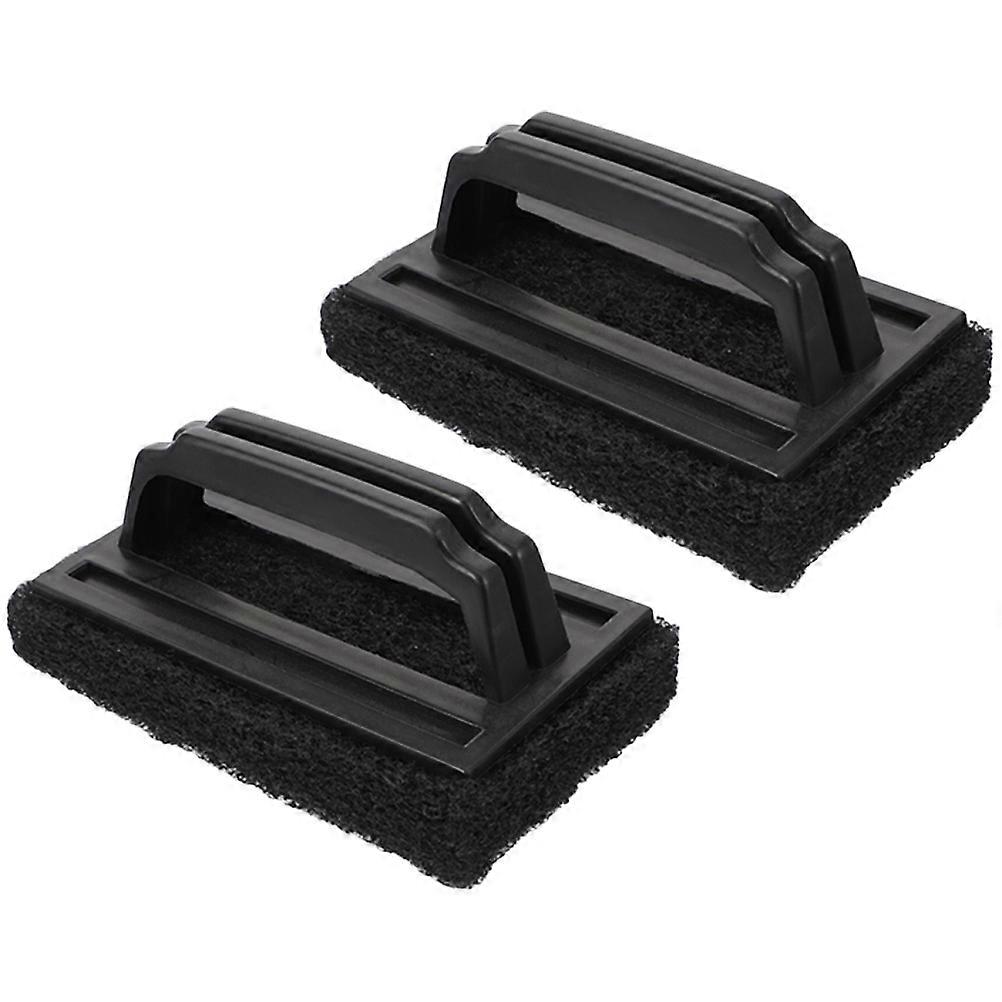 Non Scratch Grill Brush Set of 2 Versatile Design with Non Slip Handle for All Grill Types Compact & Lightweight Outdoor BBQ Cleaning Tool