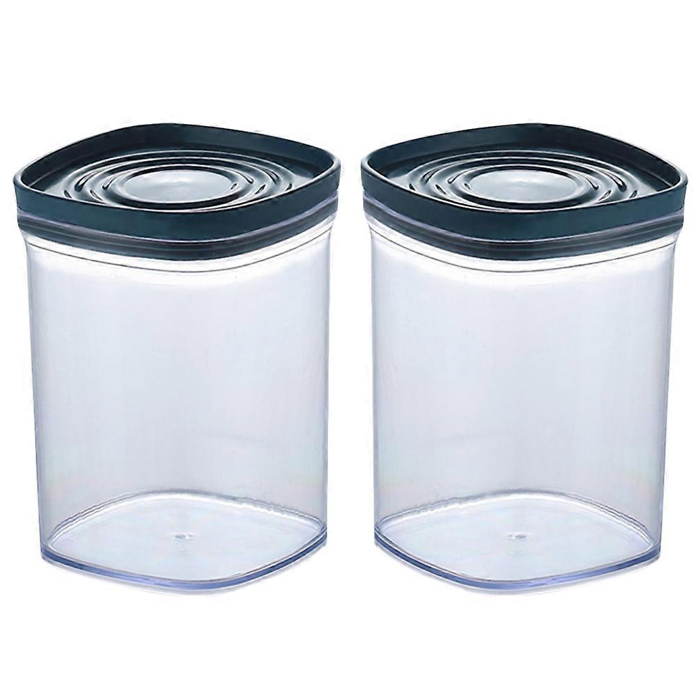 Food Storage Container 2Pcs Multi Color Plastic Grain Container with Silicone Seal for Grain Storage