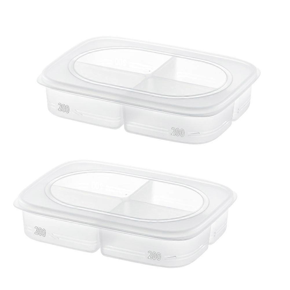 Transparent Fridge Organizer with Strong Durability for Storage PP Material Stackable and Reusable 2 Pcs