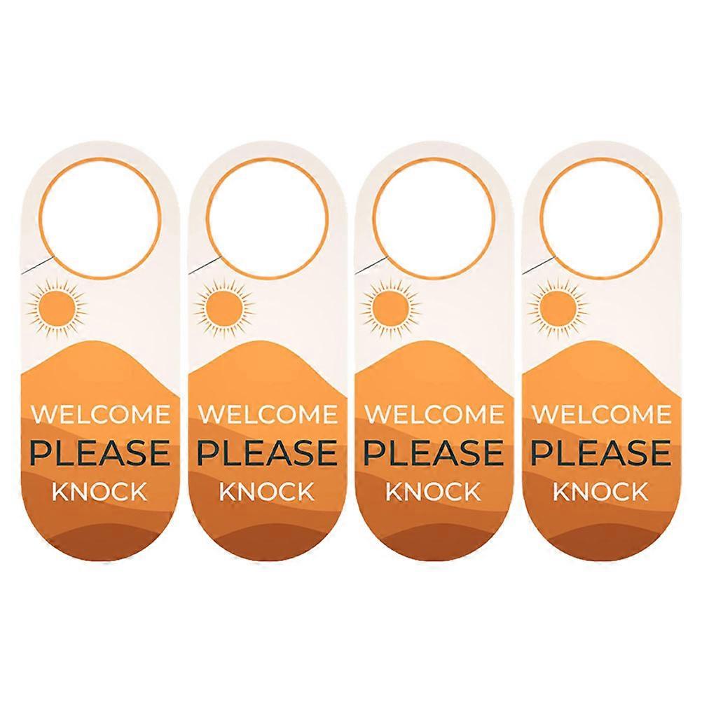 Door Tag Modern Minimalist Do Not Disturb Sign Home Use Rectangular Shape 22.90X8.90X0.10CM 4Pcs