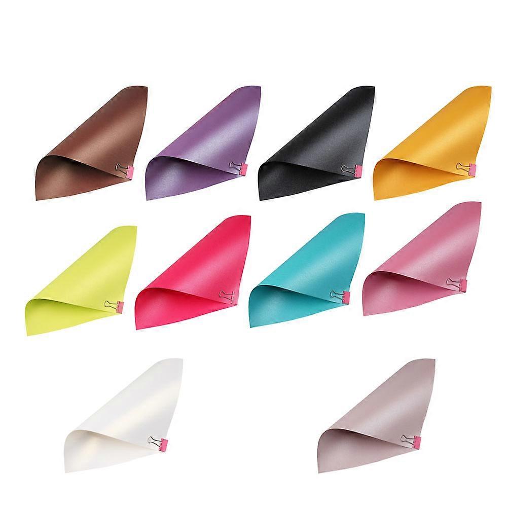 20pcs A4 Pearlescent Paper Set Colored Shimmer Paper for Arts Craft Gift Wrapping 10 Colors Mixed Packaging