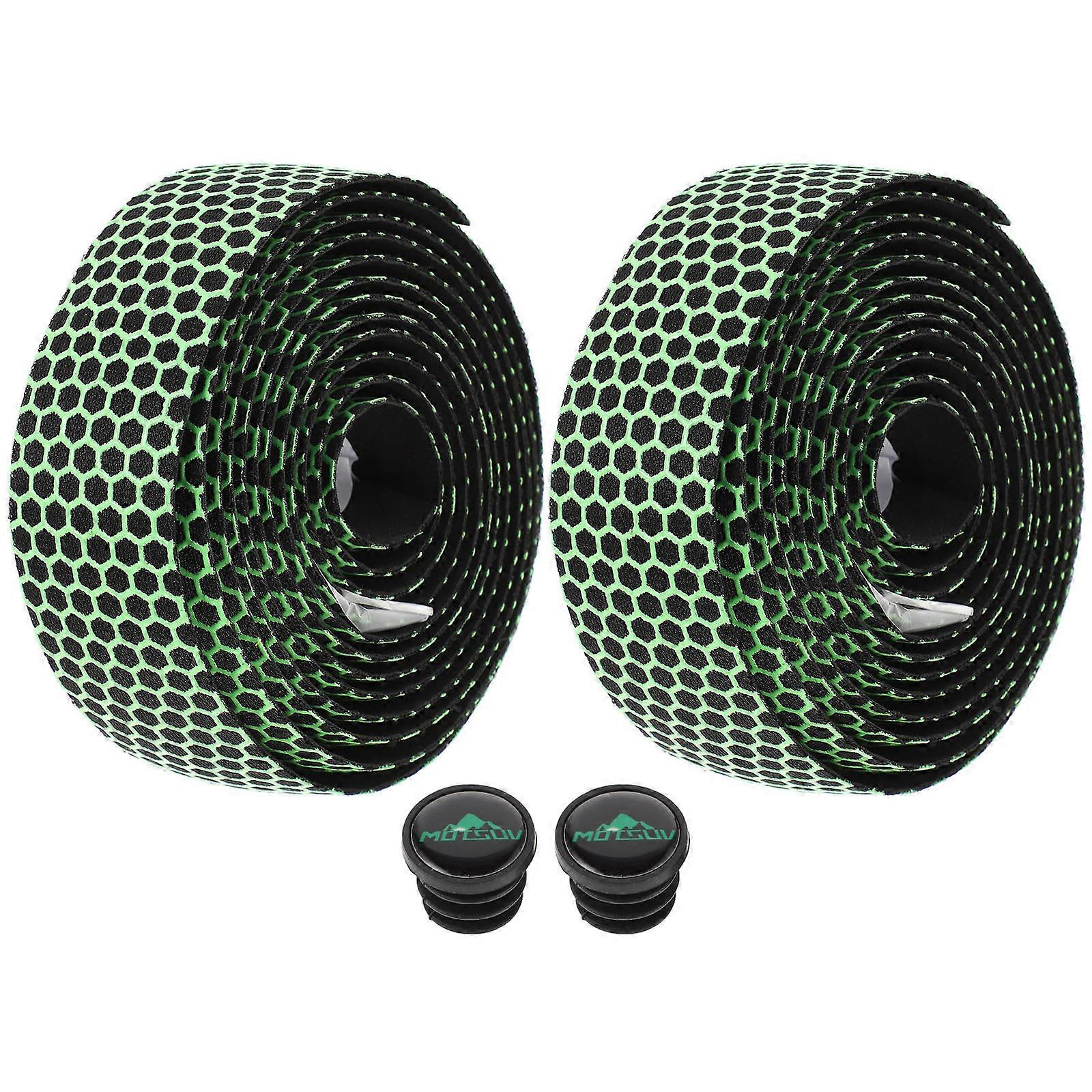 2 Set Bicycle Handlebar Tapes Honeycomb Handlebar Tapes Silicone Nonslip Wrap Road Bikes Handlebar Tapes For Handles Cycling Grip Tapes