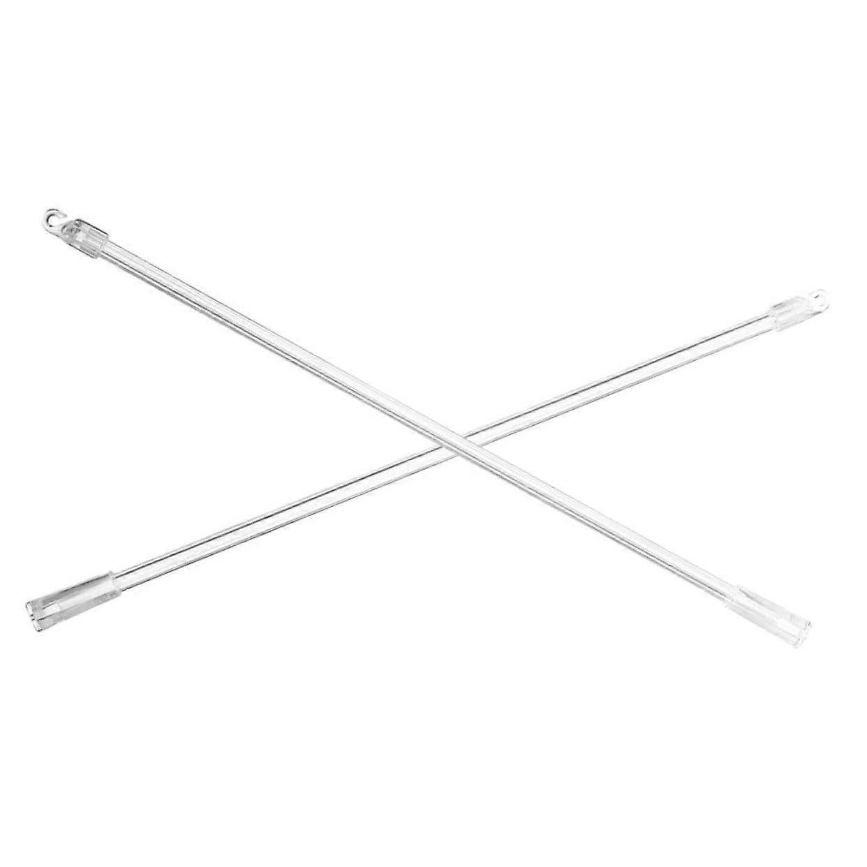 Pack of 2 Blind Rotor Window Pole Puller Adjustment Roller Blind Rods with Hooks 43x1.1cm for Curtain Replacement