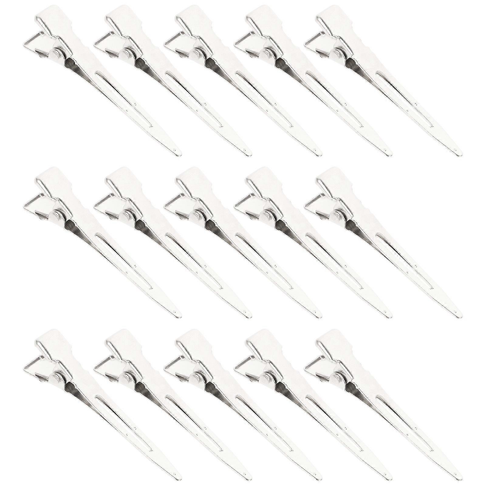 Beautiful and Fashionable Hair Clips for Styling Sectioning with Durable Plated Alloy Material Silver Color