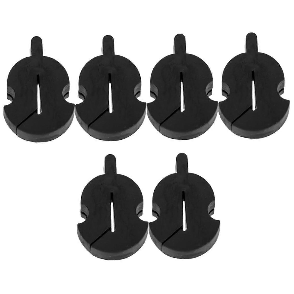 6 pieces violin mute Durable rubber mutes For quiet practice Practical accessories for violin For effective volume control
