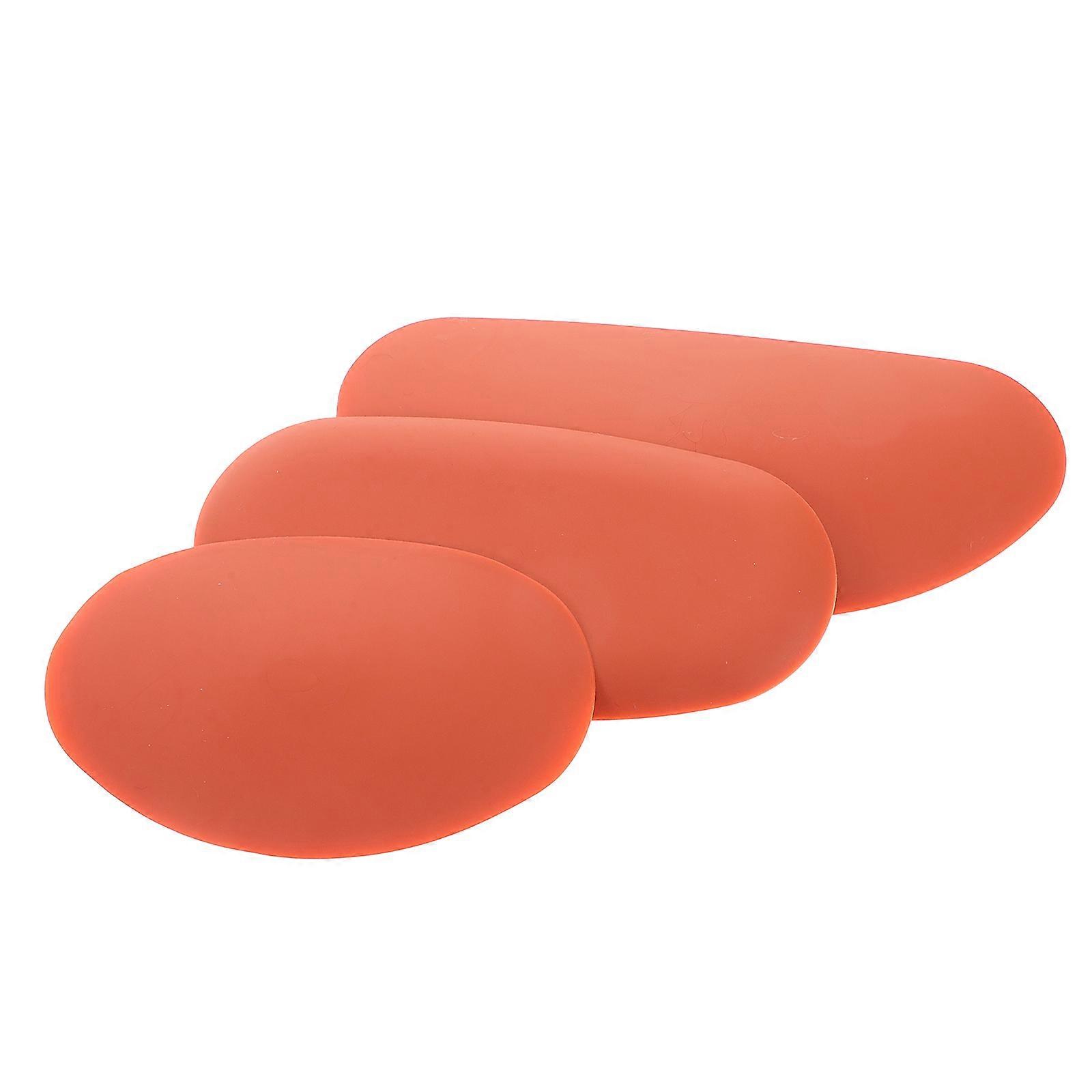 Clay Texture Tools Silicone Sheets Oval For Scraping Shaping 3Pcs