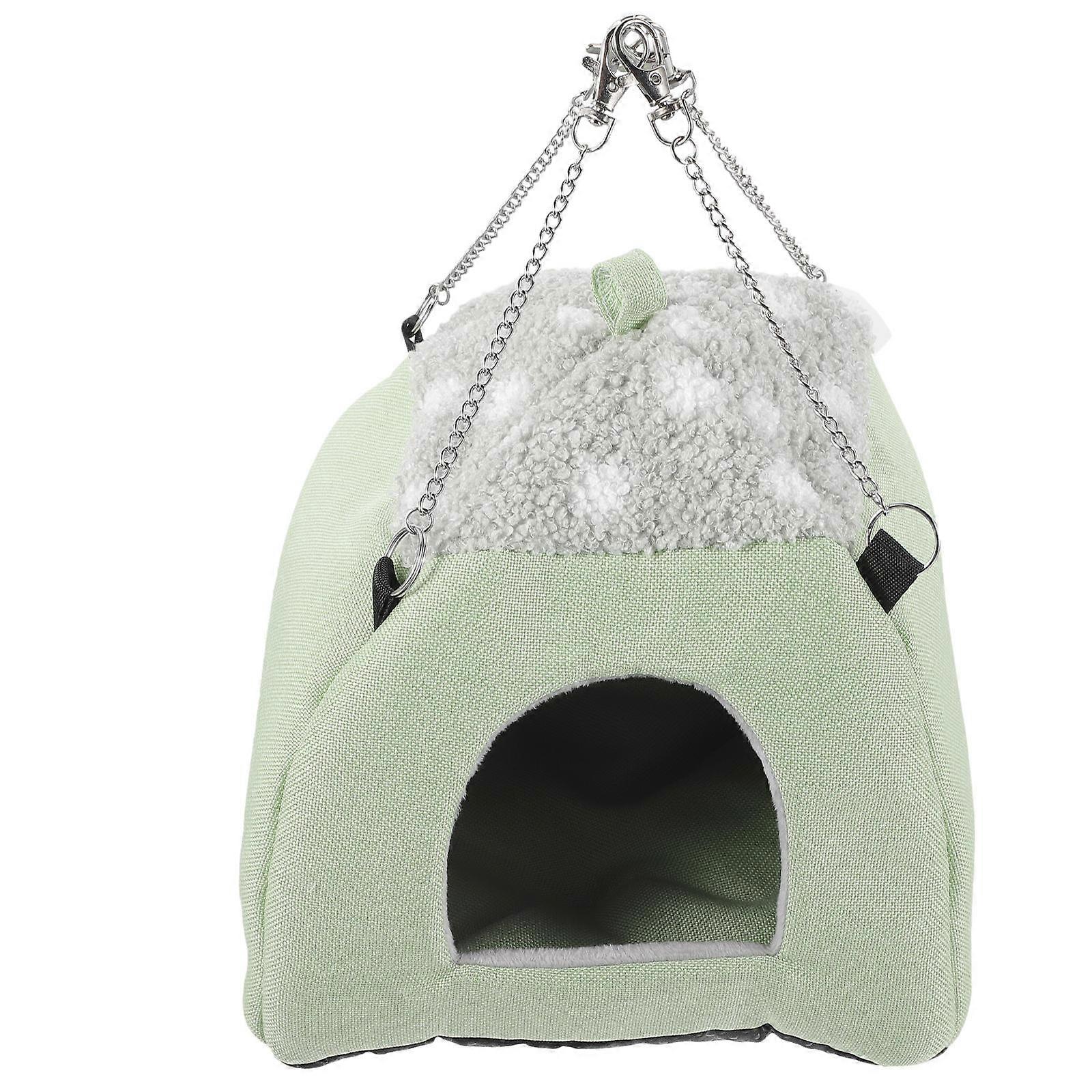 Cozy Fabric & Sponge Hamster Hideout Cage Hammock for Small Pets – Safe, Comfortable All Season Hideaway for Hamsters, Chinchillas, and Guinea Pigs