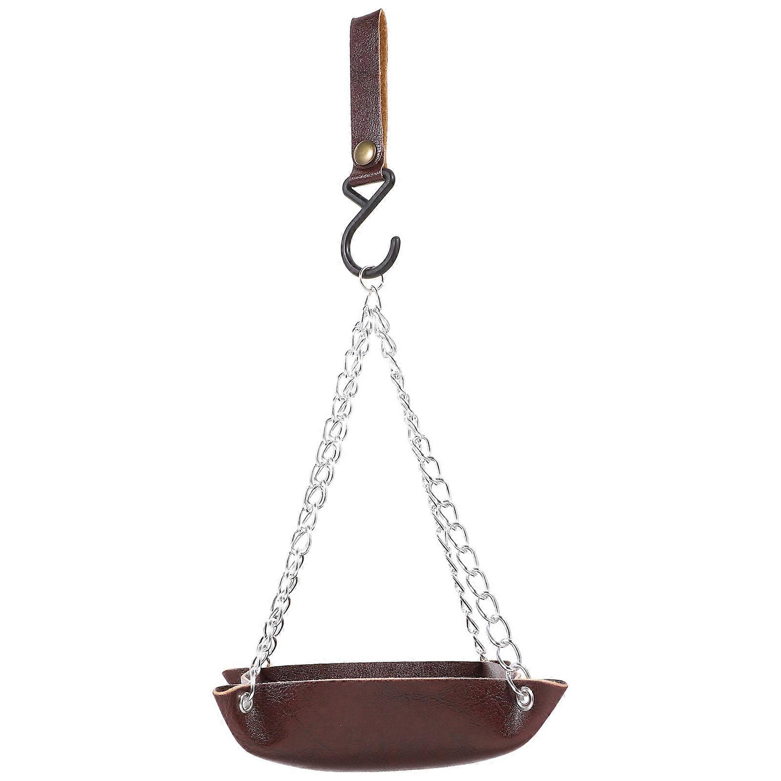Hanging Bird Feeder Tray Reusable Durable Outdoor Bird Feeding Tool Splash Design Easy to Clean for Various Birds