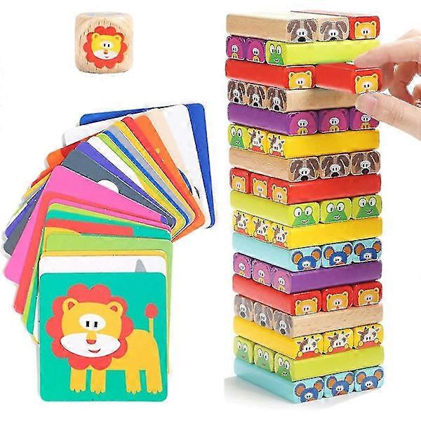 Puzzle Game, Stackable Tower Board Game, Toys For Children From 3 To 9 Years Old