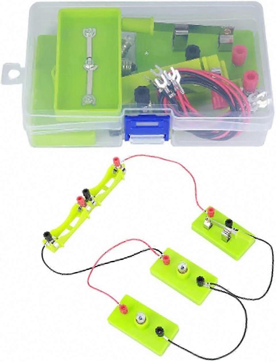 Kids DIY Electric Circuit Kit - Beginner Lab Experiments for Series & Parallel Circuits Learning