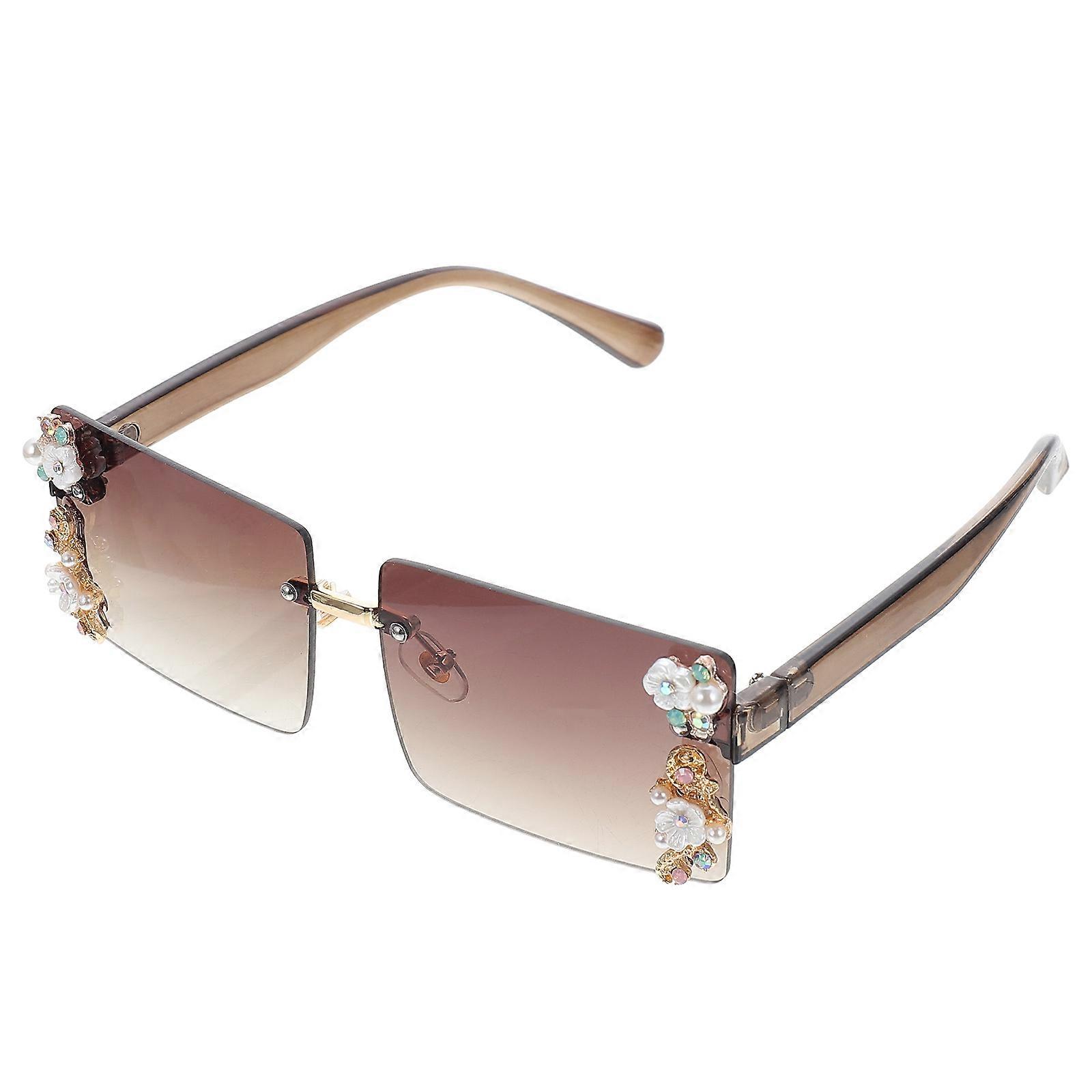 Glitter Sunglasses Stage Performance Women PC Material Stylish Accessory 1Pcs