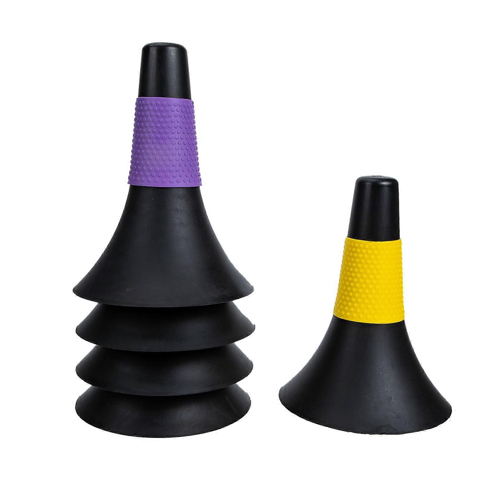 Portable Soccer Cones for Training Made of Durable PE with Assorted Color 5 Pieces