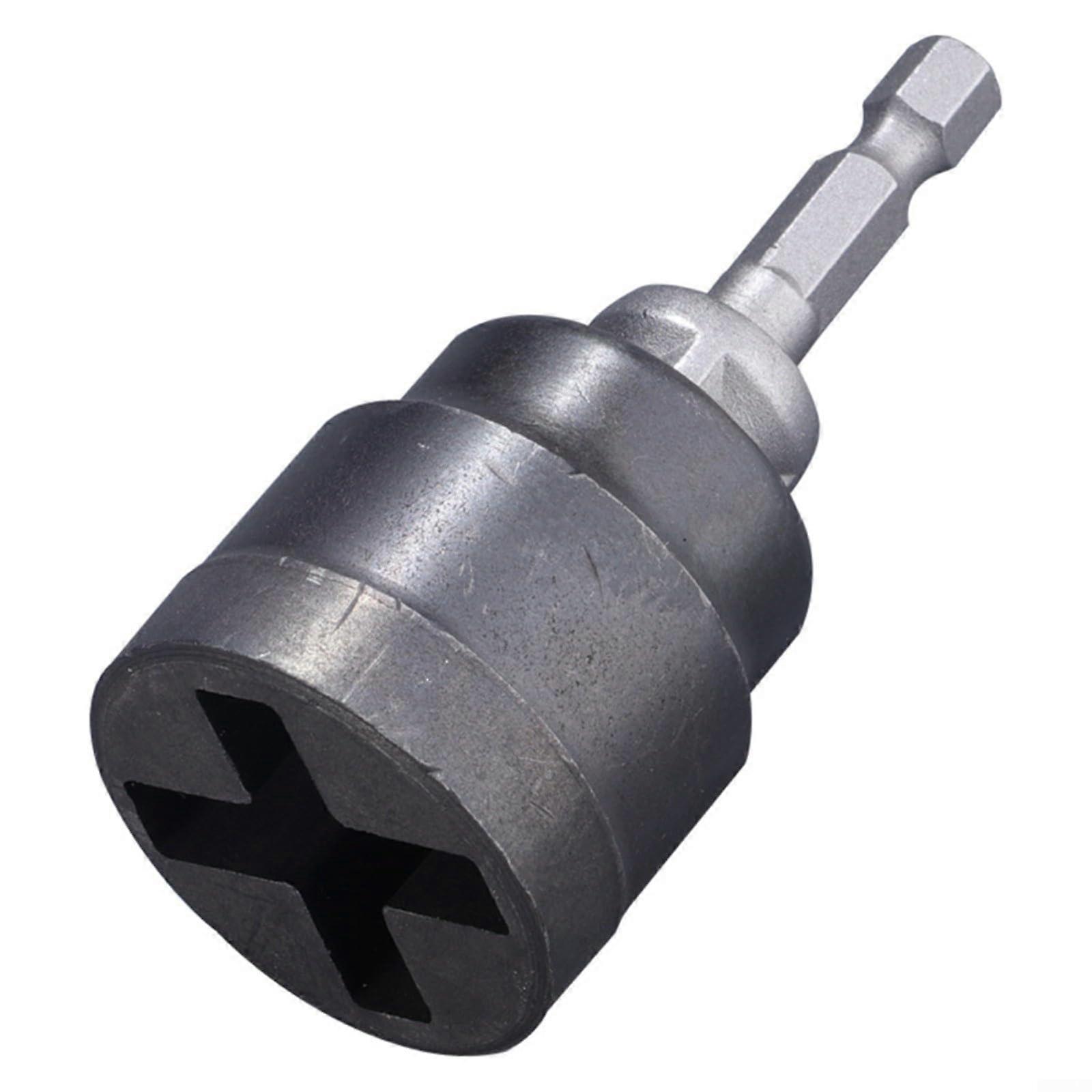 Jack wrench adapter, thickened cross design, alloy, quickrelease for car tire changes